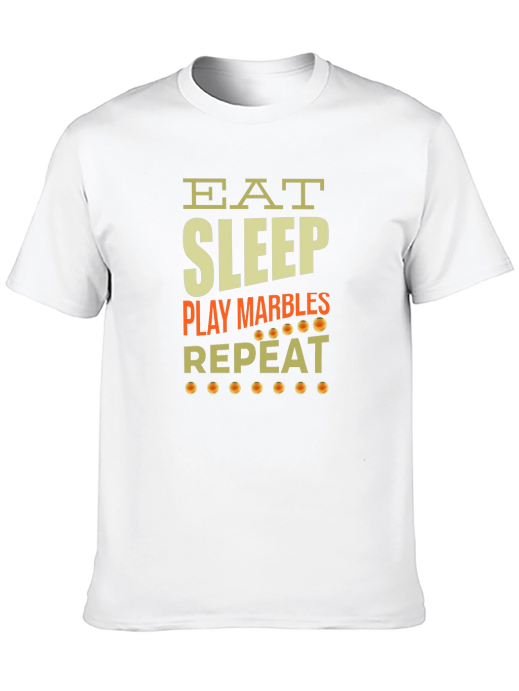 Eat Sleep Play Marbles Repeat Graphic Tee