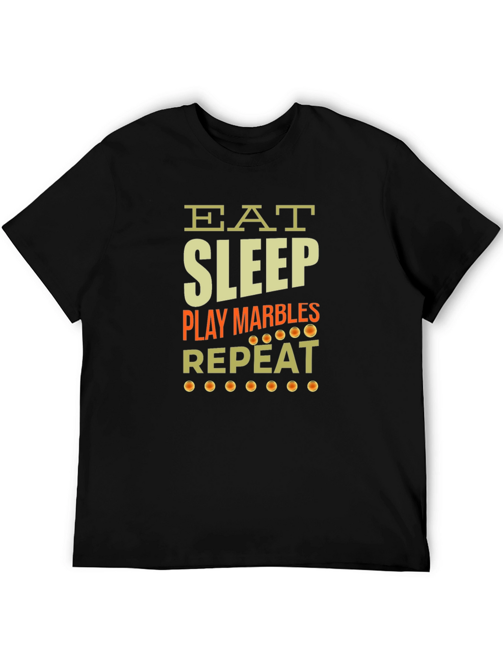 Eat Sleep Play Marbles Repeat Graphic Tee
