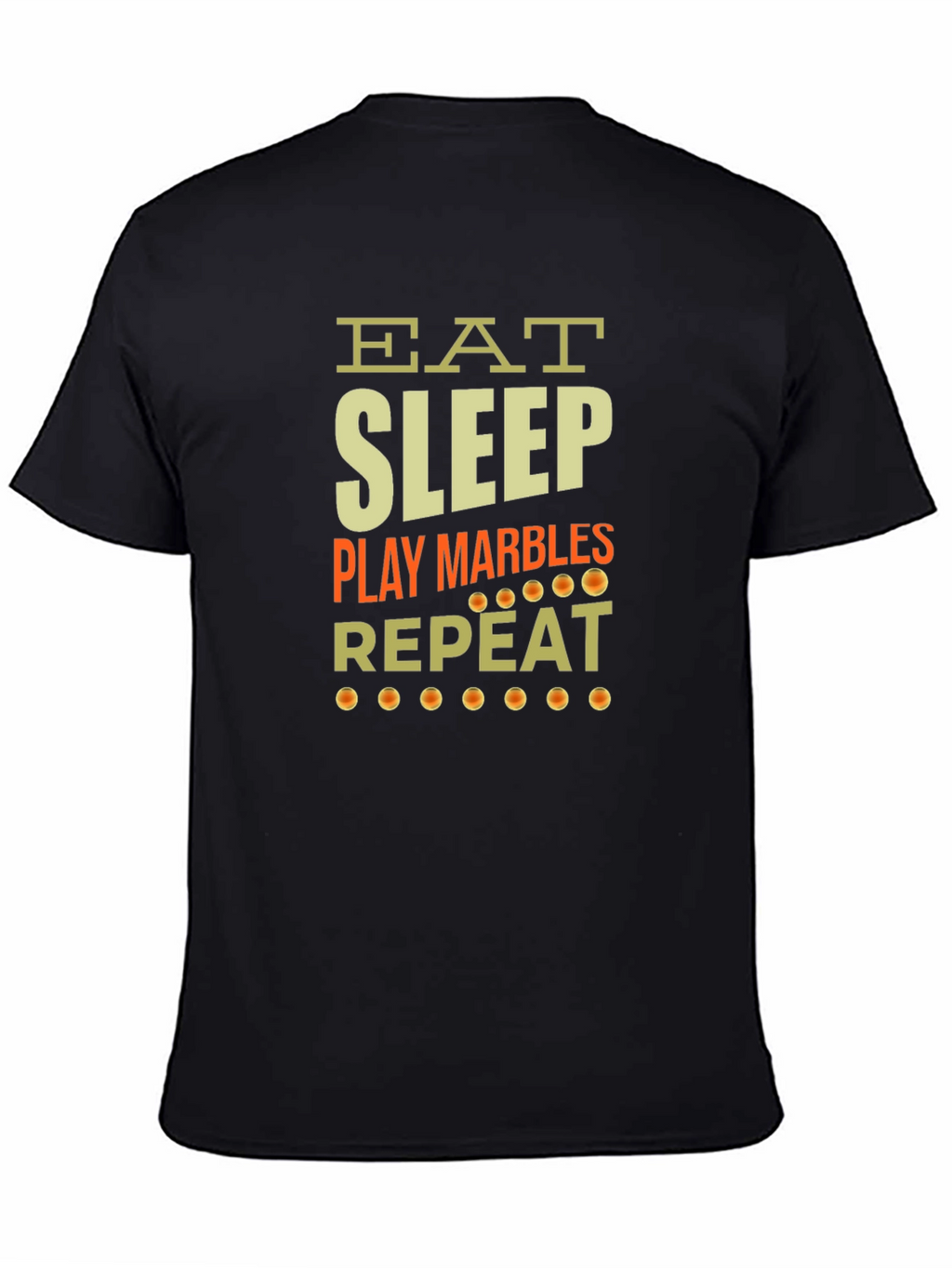 Eat Sleep Play Marbles Repeat Graphic Tee