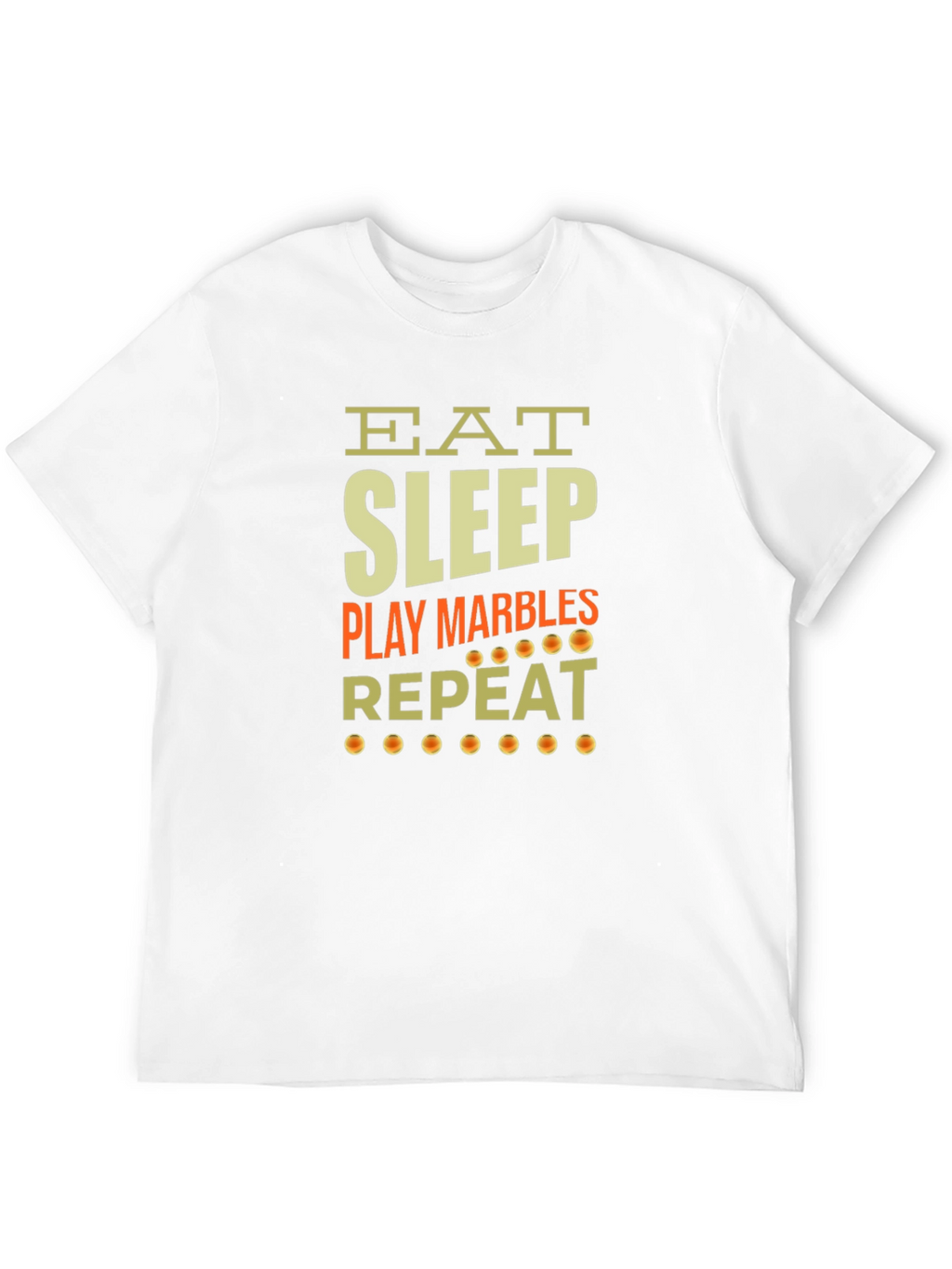 Eat Sleep Play Marbles Repeat Graphic Tee