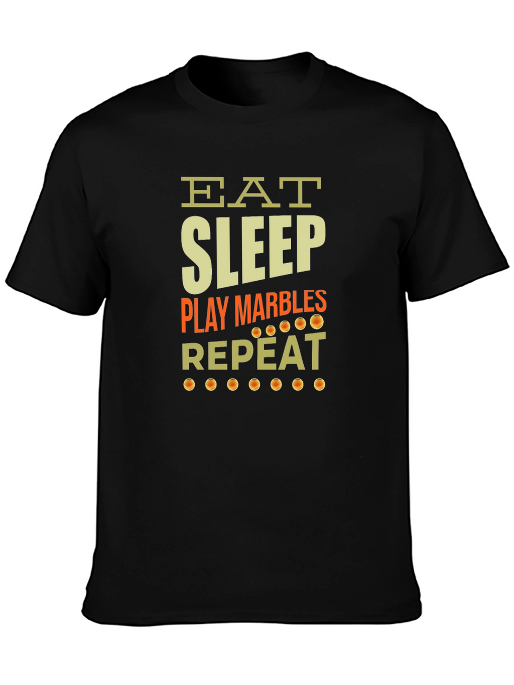 Eat Sleep Play Marbles Repeat Graphic Tee
