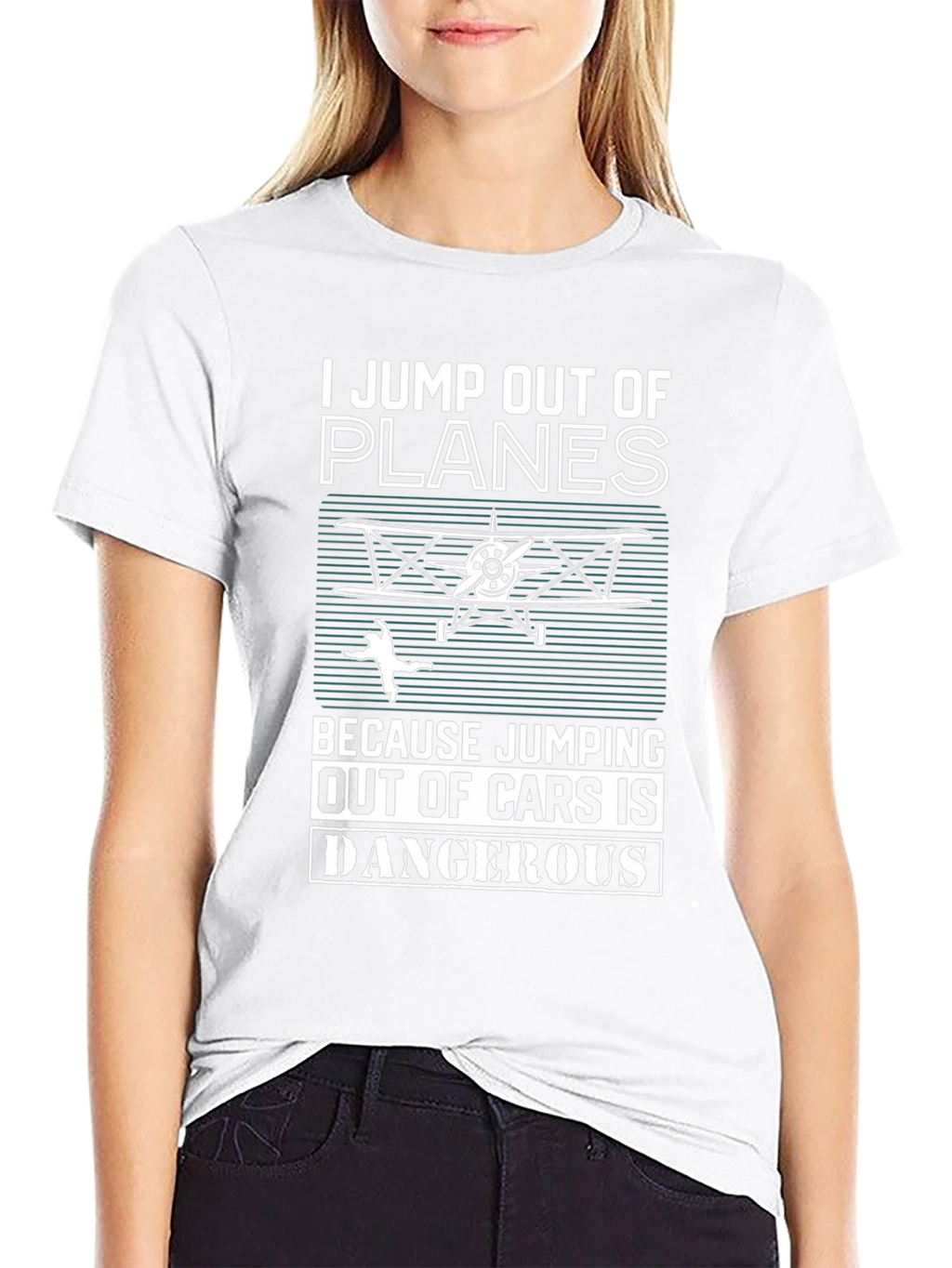 I Jump Out Of Planes Funny Skydiving T-Shirt