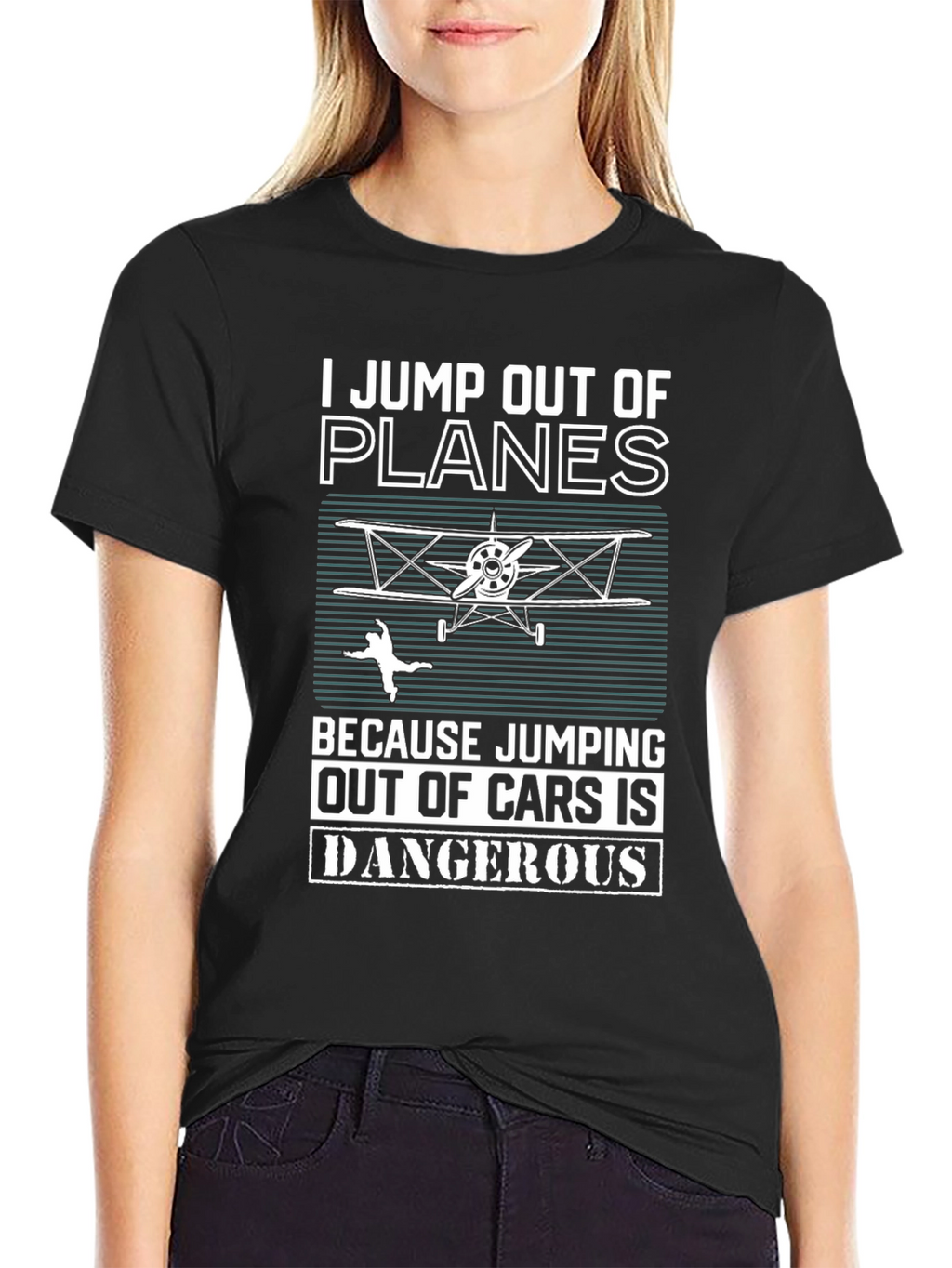 I Jump Out Of Planes Funny Skydiving T-Shirt
