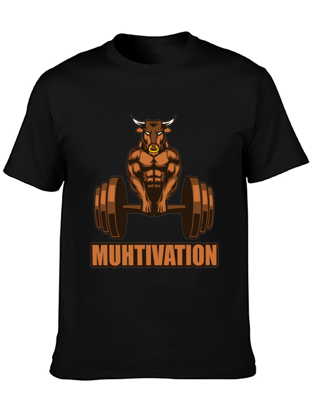 Muhtivation Gym Bull T-Shirt - Workout Motivation