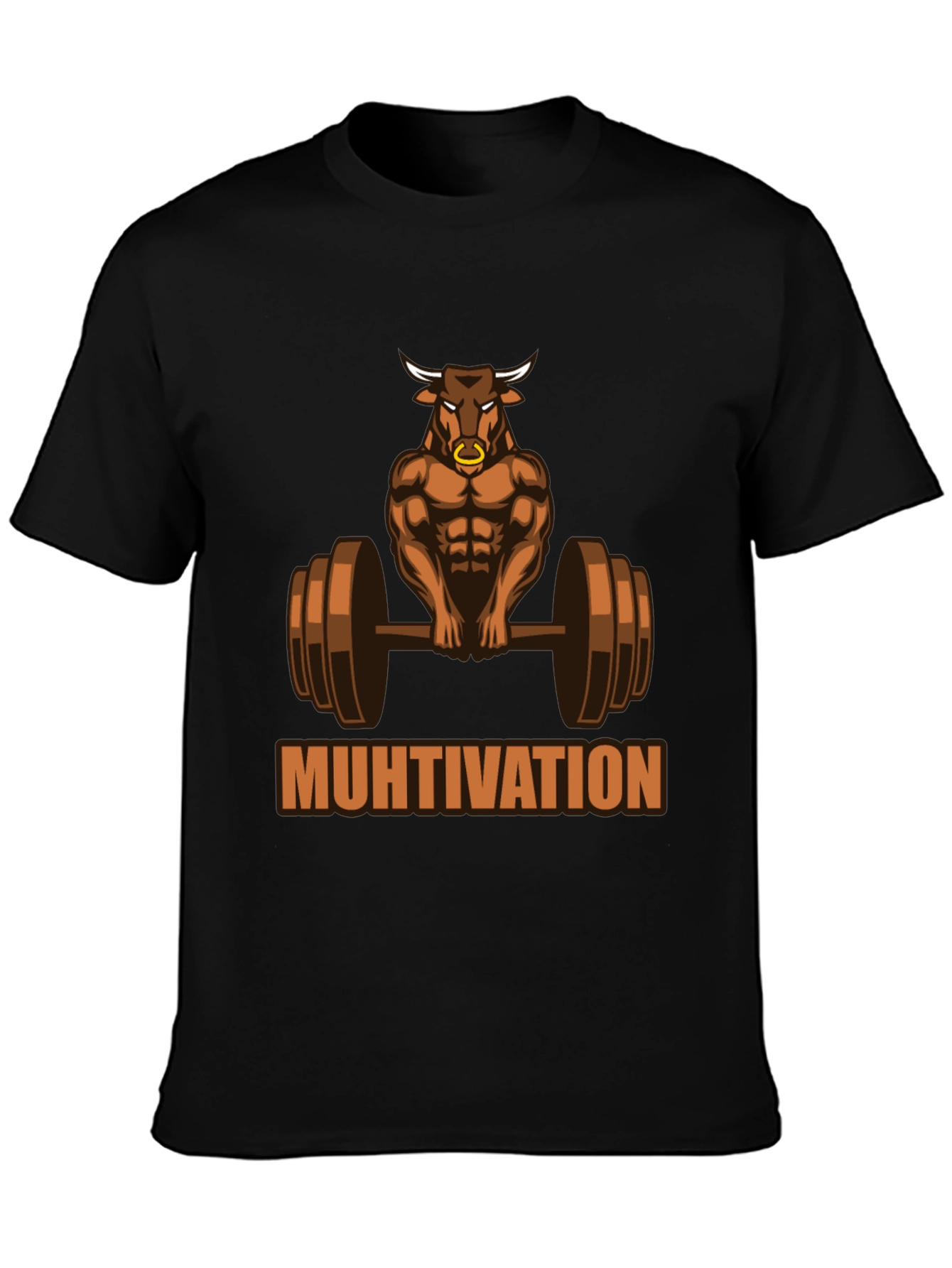 Muhtivation Gym Bull T-Shirt - Workout Motivation