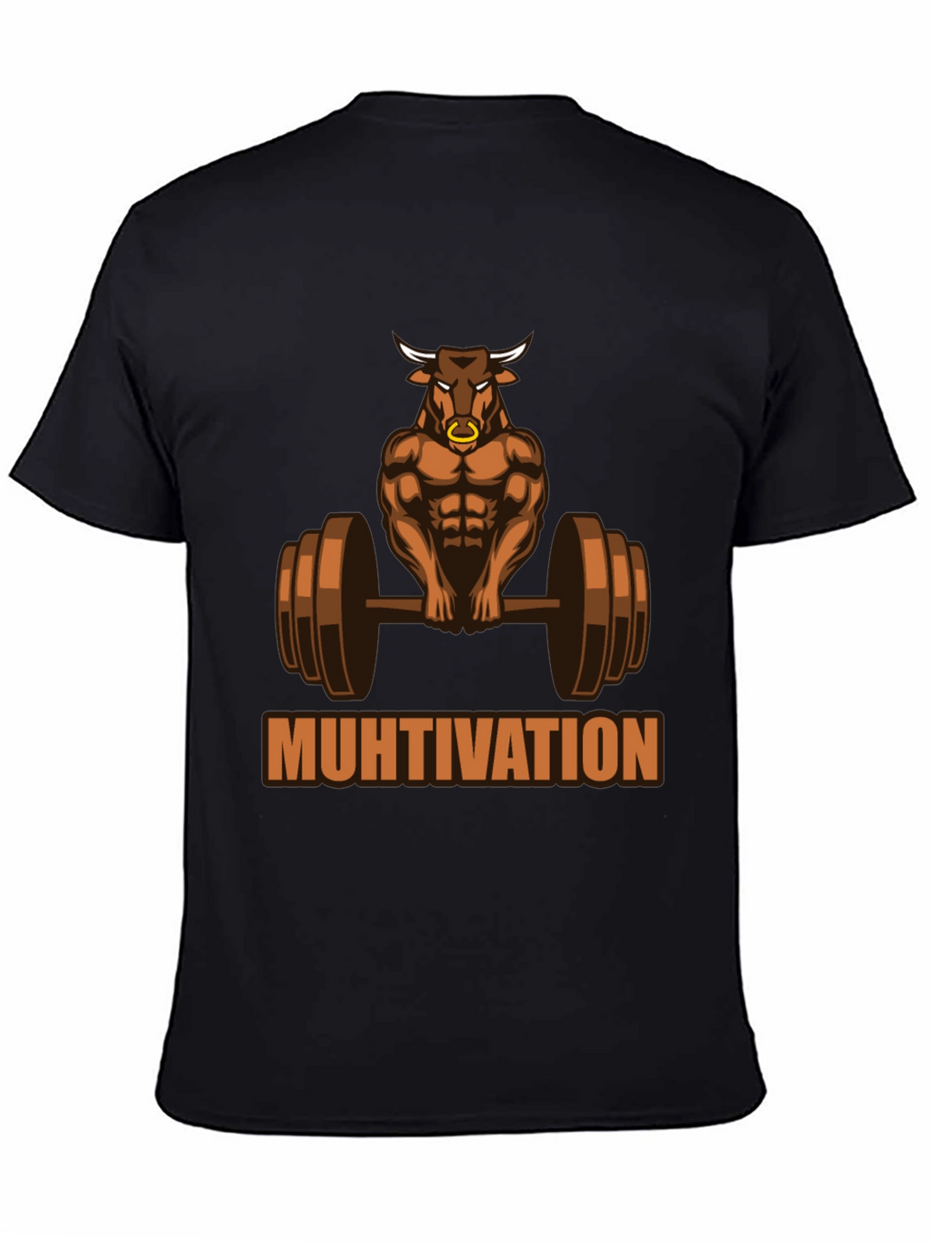 Muhtivation Gym Bull T-Shirt - Workout Motivation