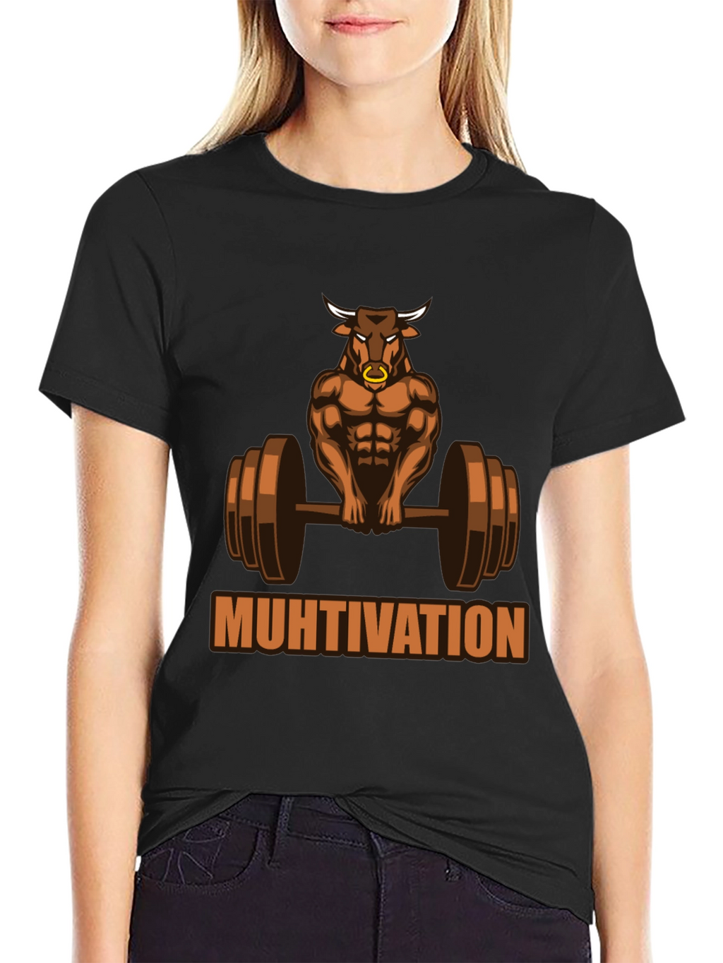 Muhtivation Gym Bull T-Shirt - Workout Motivation