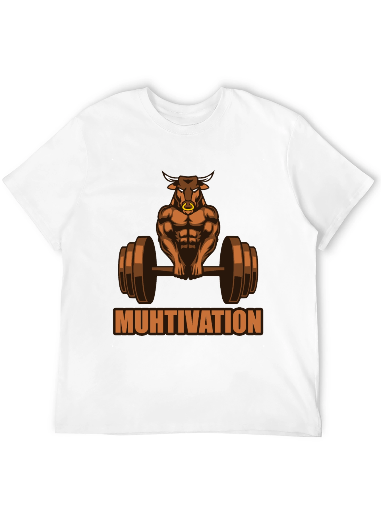 Muhtivation Gym Bull T-Shirt - Workout Motivation