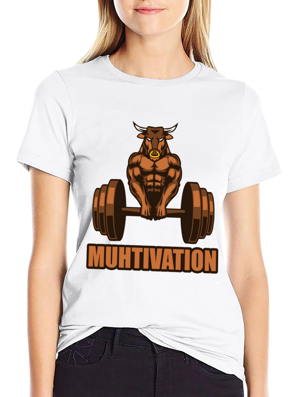 Muhtivation Gym Bull T-Shirt - Workout Motivation
