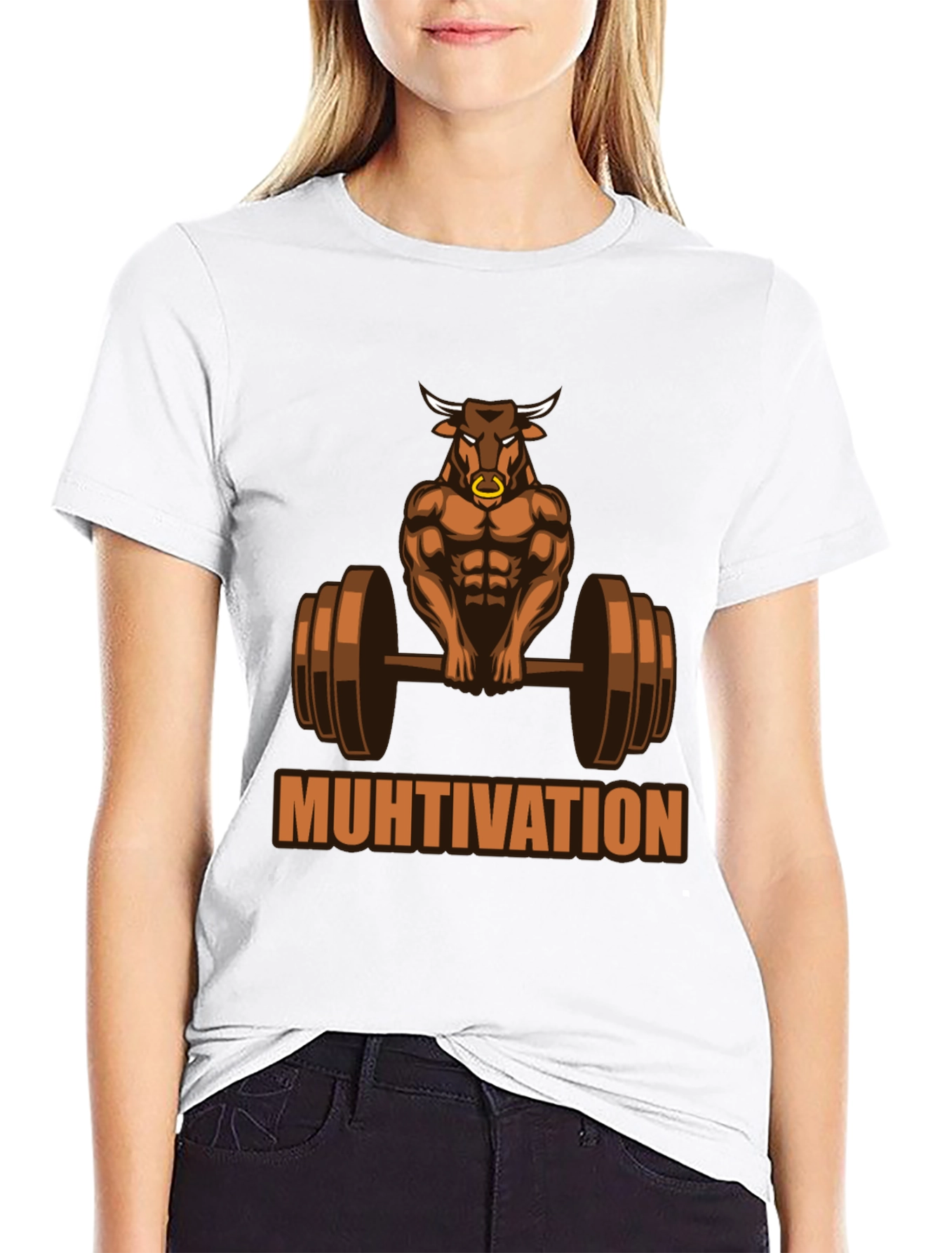 Muhtivation Gym Bull T-Shirt - Workout Motivation