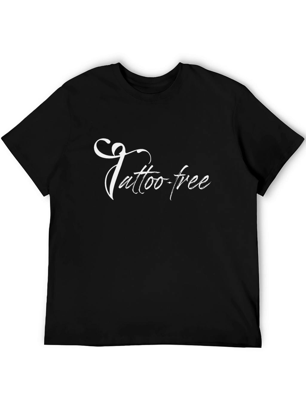 Tattoo-Free Black T-Shirt - Stylish Graphic Tee