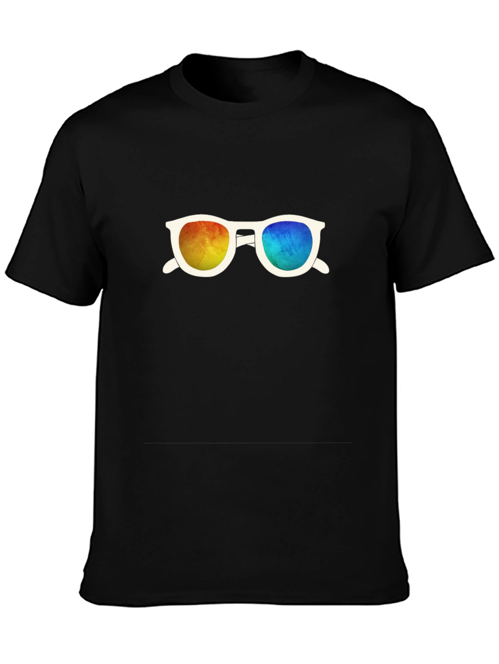 Retro Sunglasses Graphic Black T-Shirt