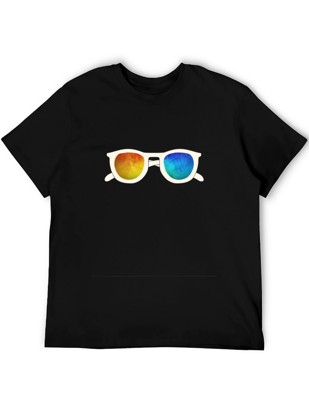 Retro Sunglasses Graphic Black T-Shirt