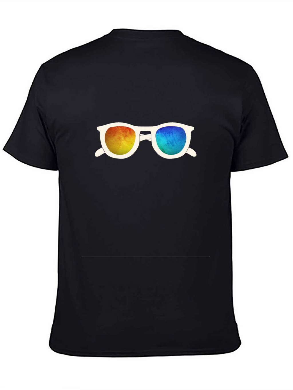 Retro Sunglasses Graphic Black T-Shirt