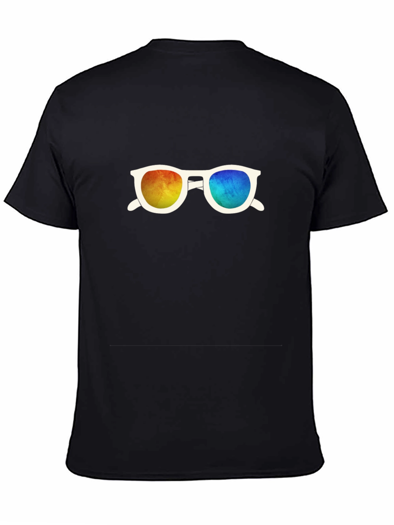 Retro Sunglasses Graphic Black T-Shirt