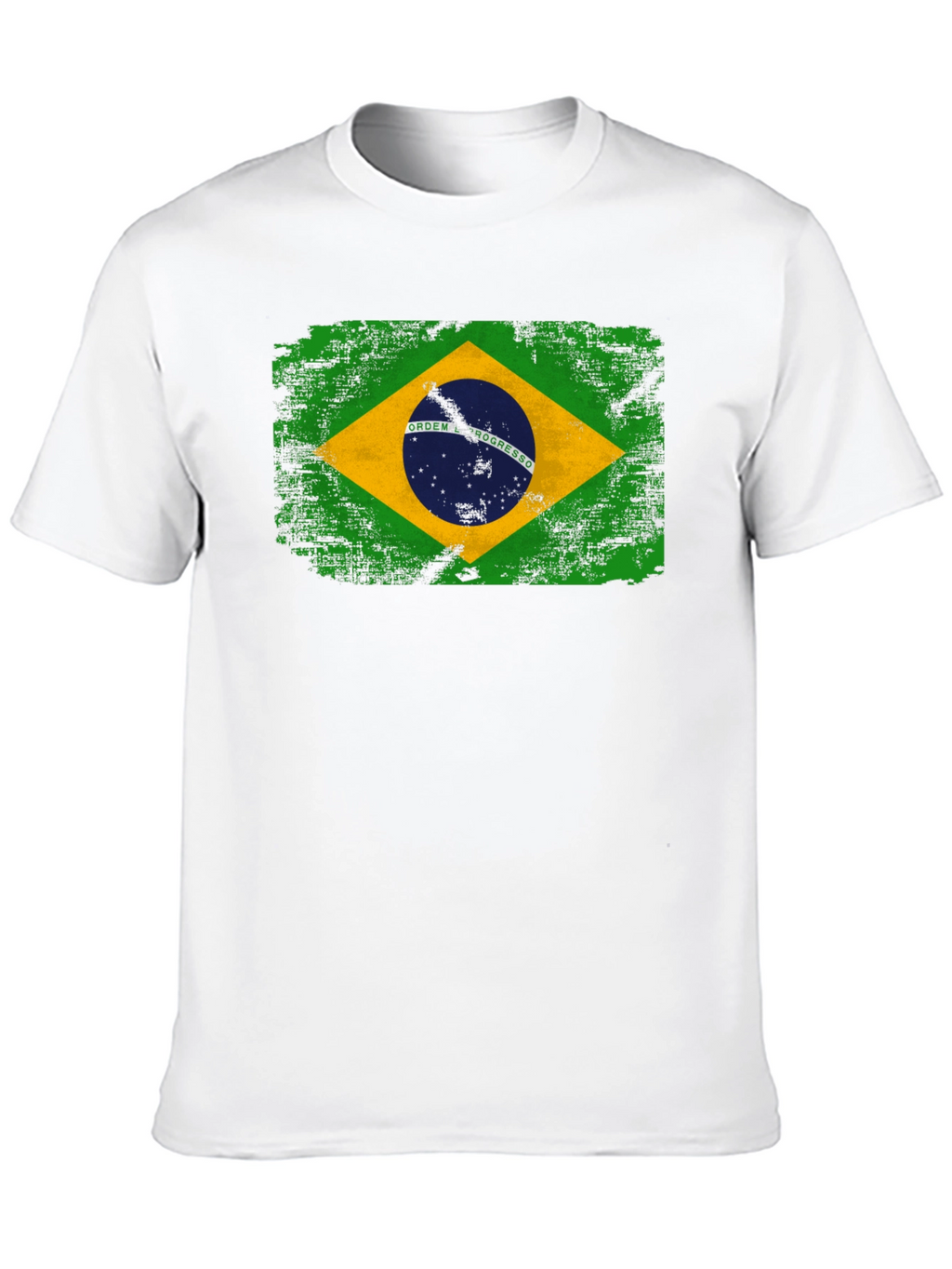 Brazil Flag Graphic T-Shirt - Black