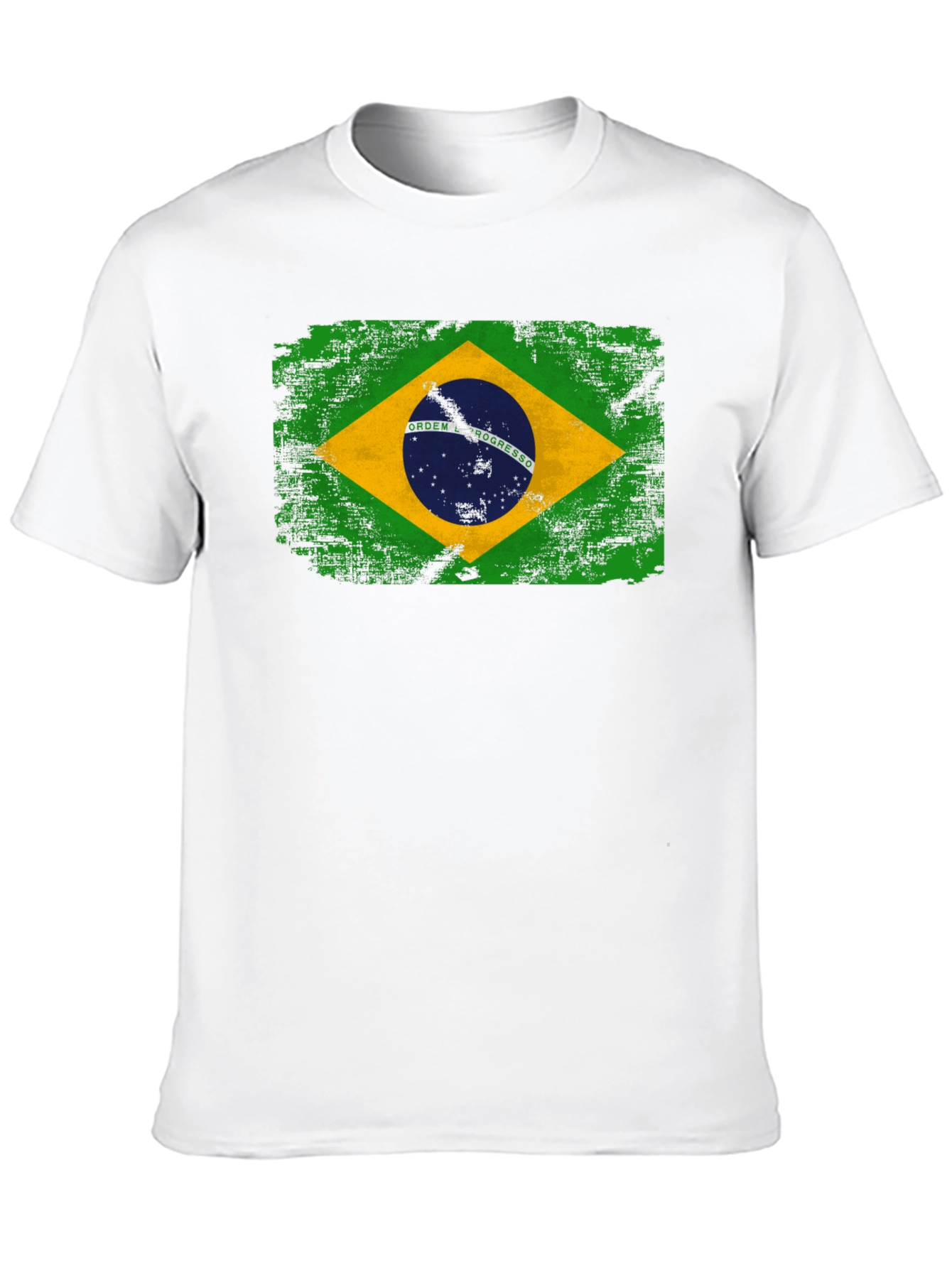 Brazil Flag Graphic T-Shirt - Black