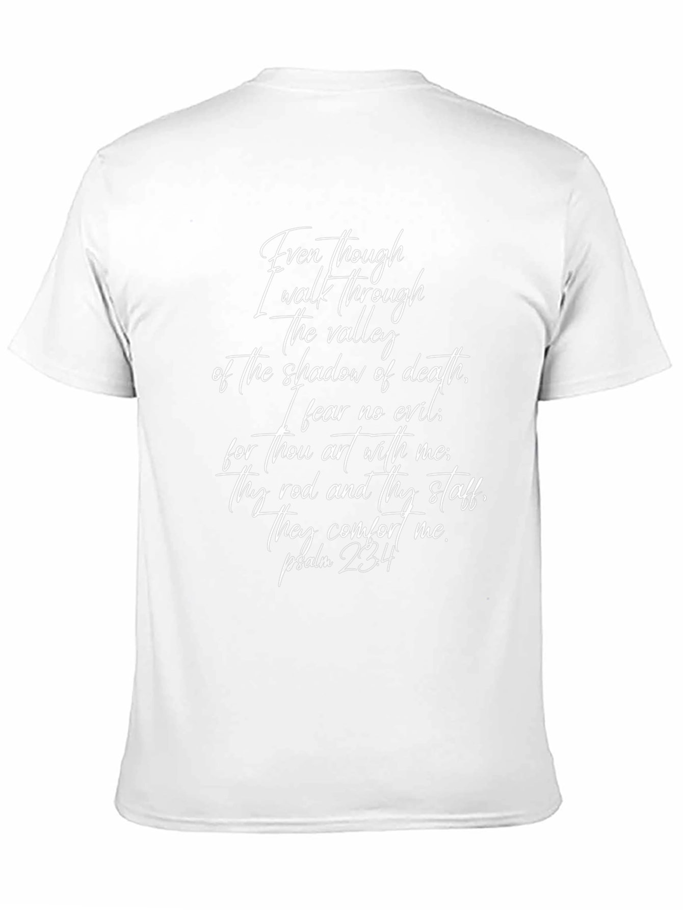 Faith-Inspired T-Shirt: Psalm 23:4 Verse