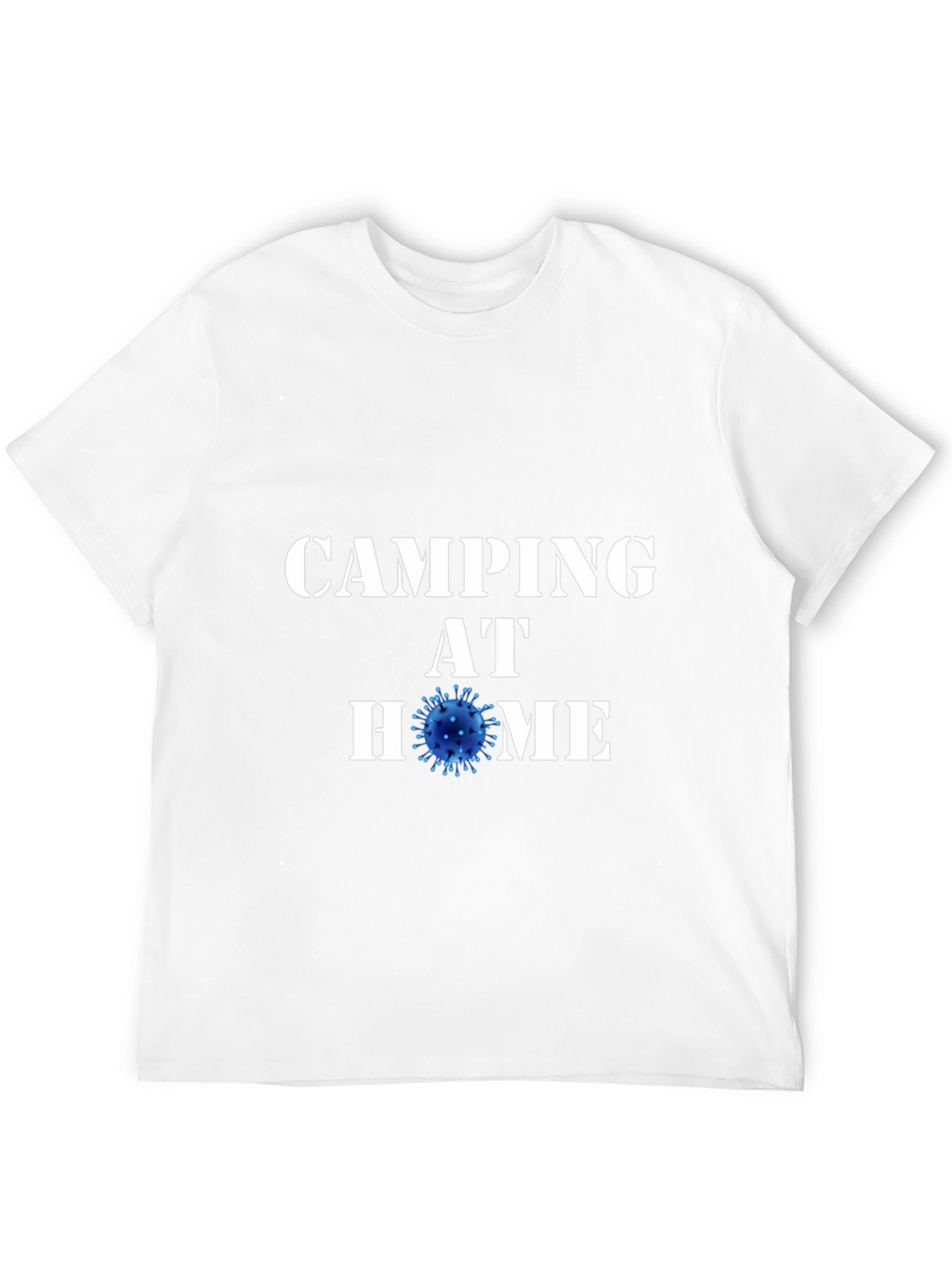 Camping at Home Black T-Shirt Novelty Graphic Tee
