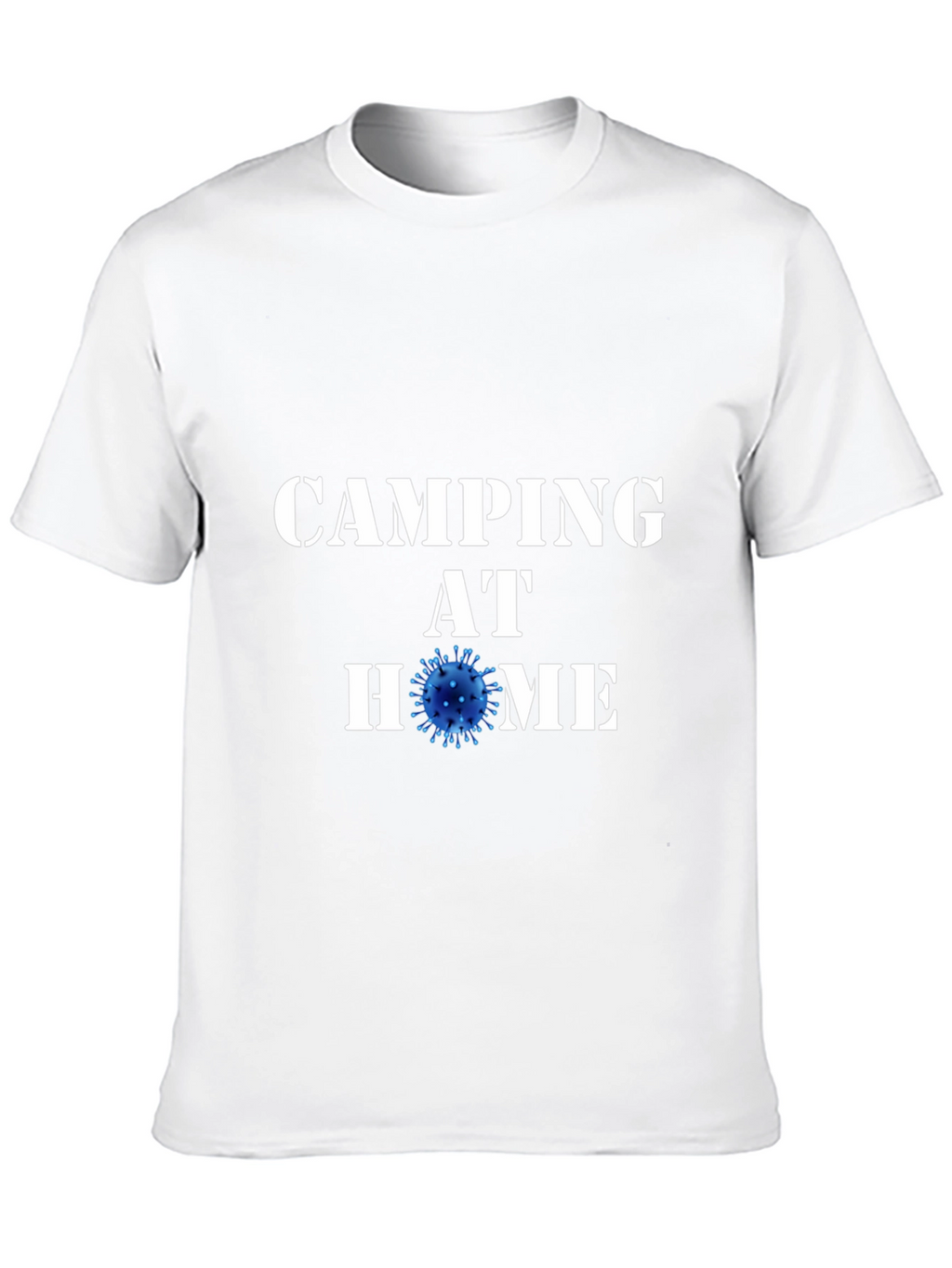 Camping at Home Black T-Shirt Novelty Graphic Tee