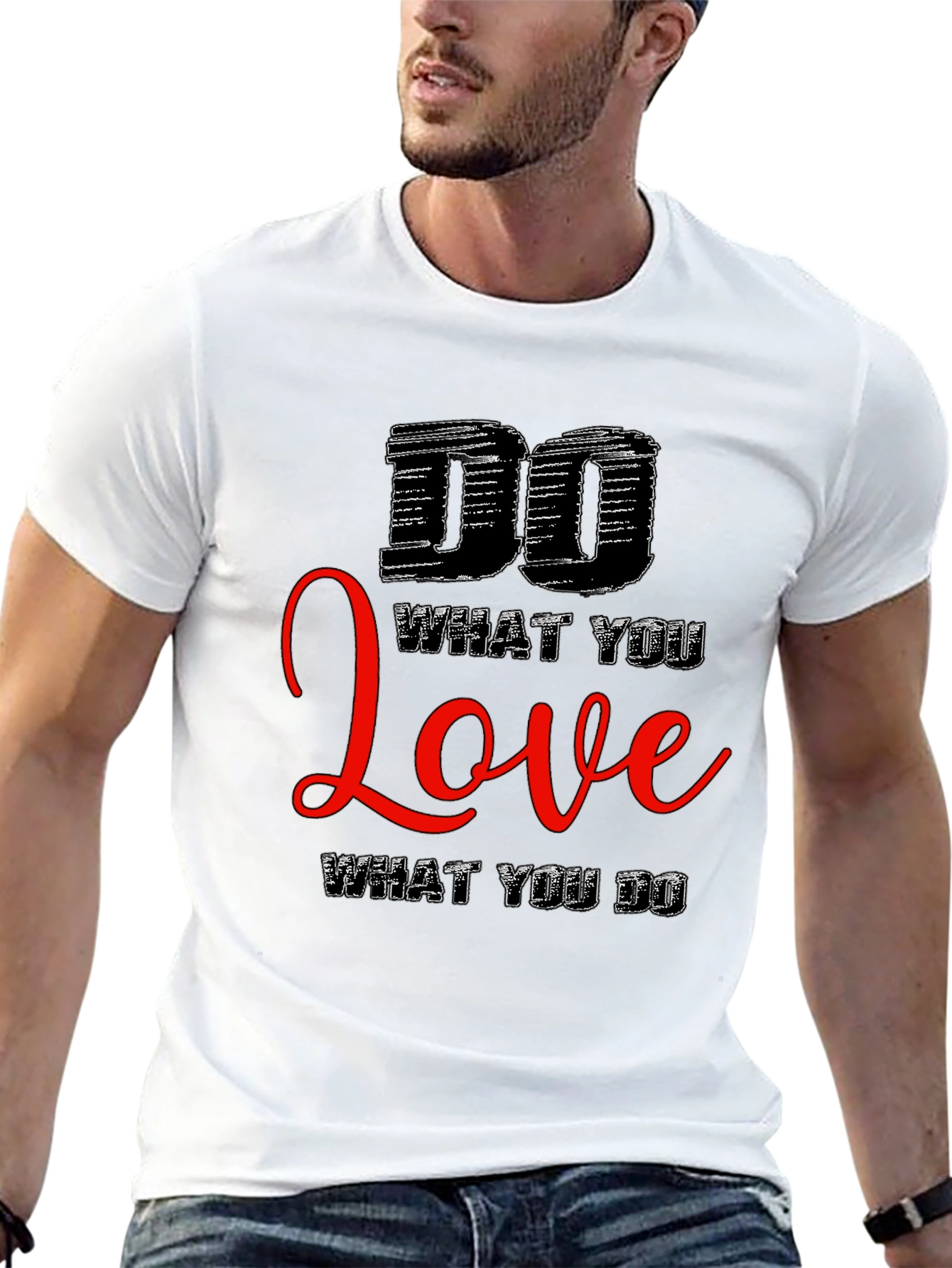 Motivational Black T-Shirt: Do What You Love