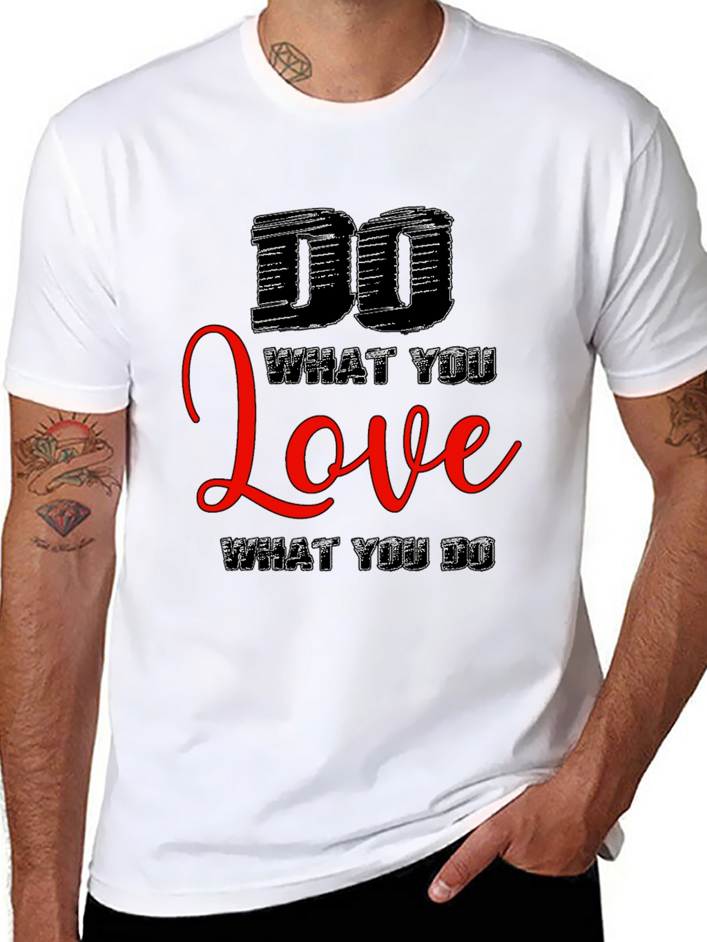 Motivational Black T-Shirt: Do What You Love