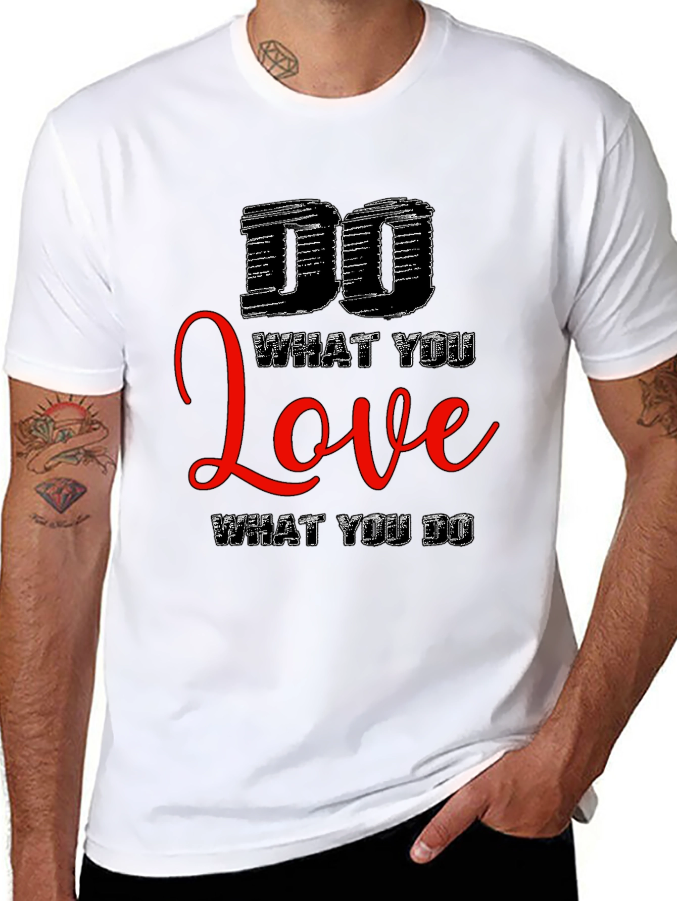 Motivational Black T-Shirt: Do What You Love