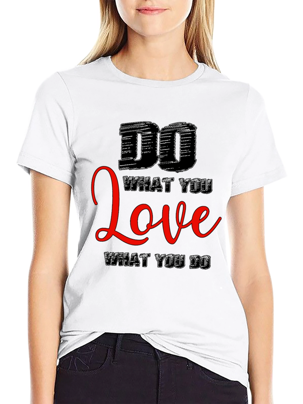 Motivational Black T-Shirt: Do What You Love