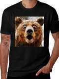 Surprised Bear Graphic T-Shirt