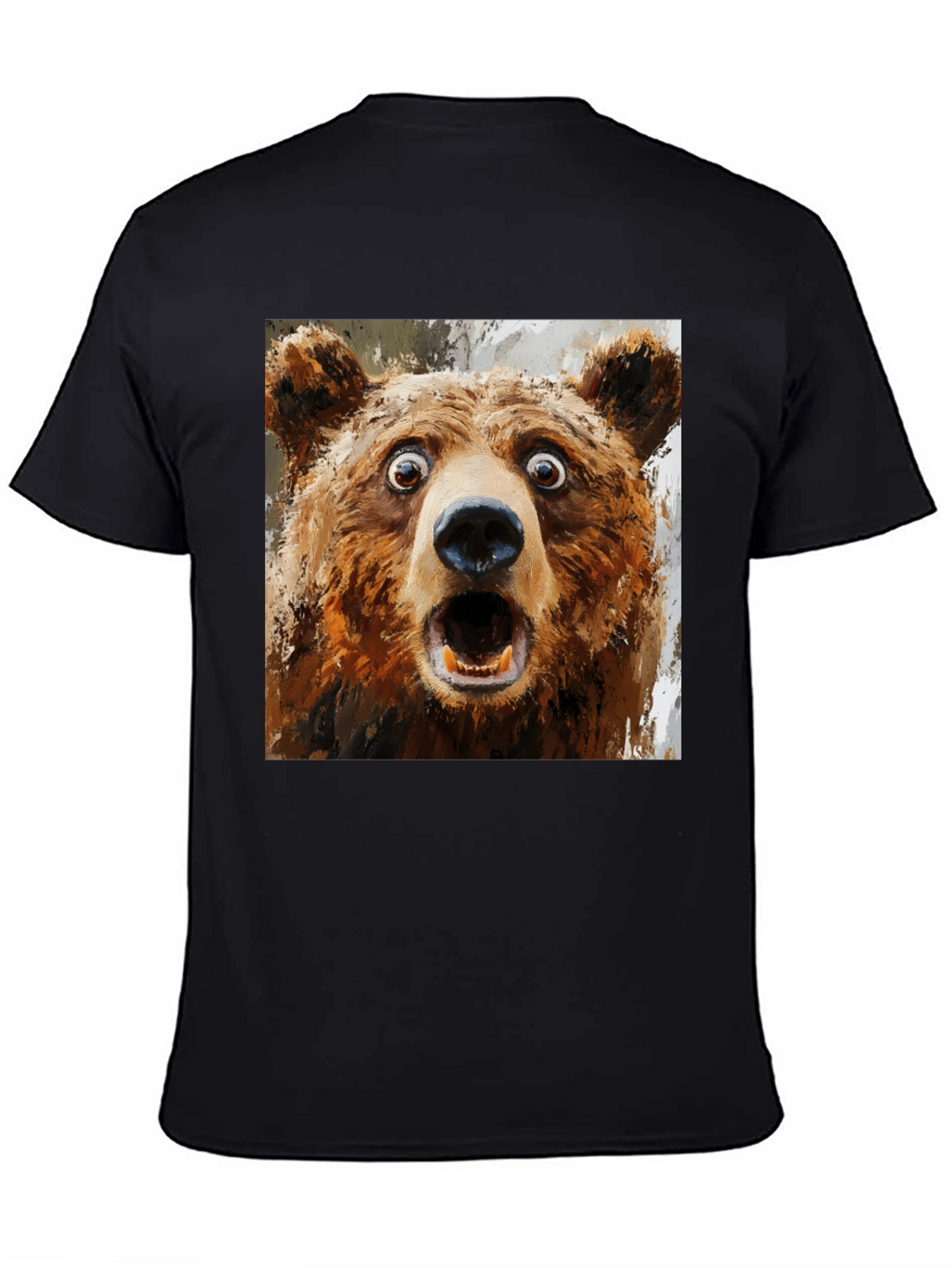Surprised Bear Graphic T-Shirt