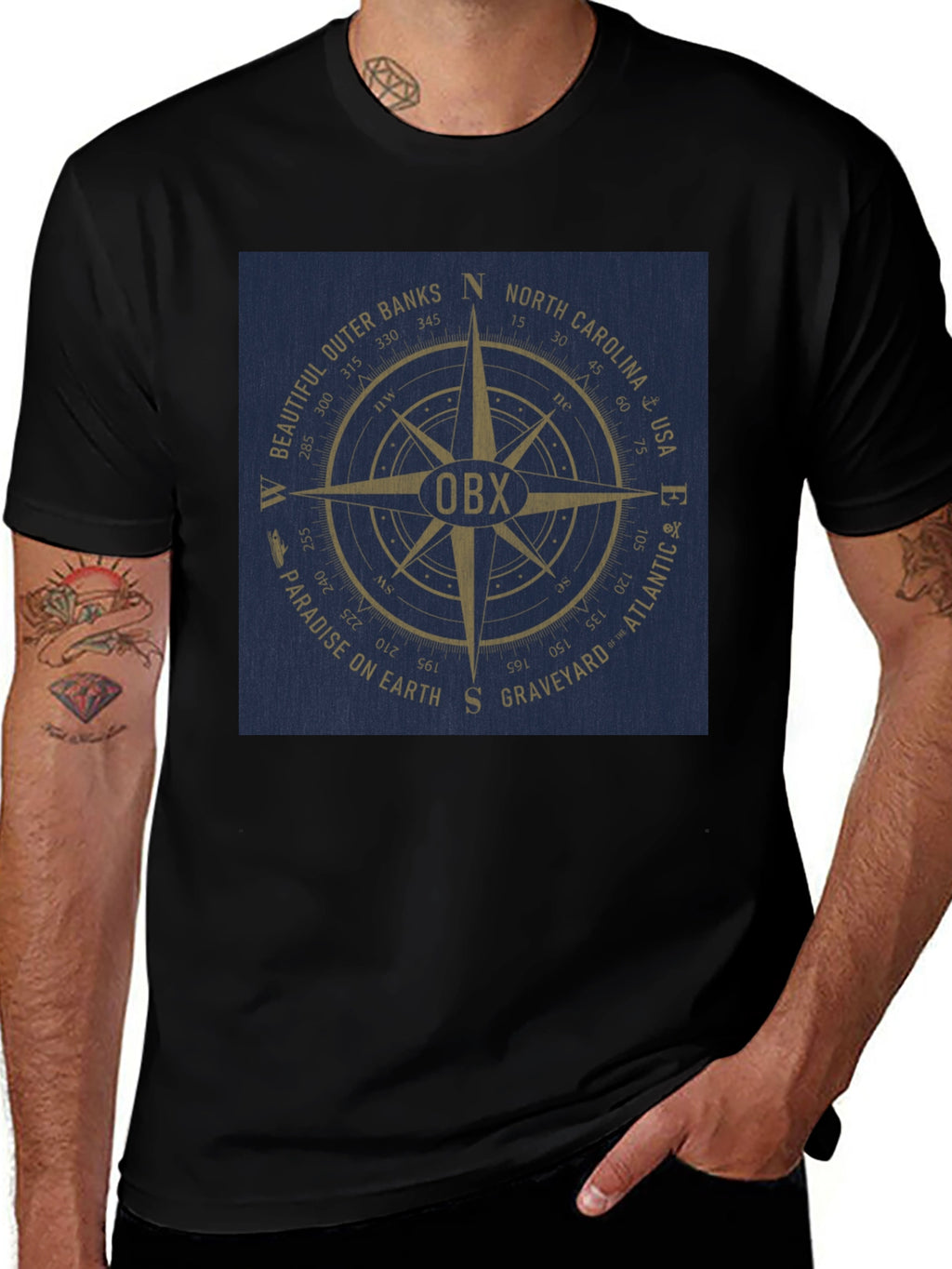 OBX Compass Graphic T-Shirt