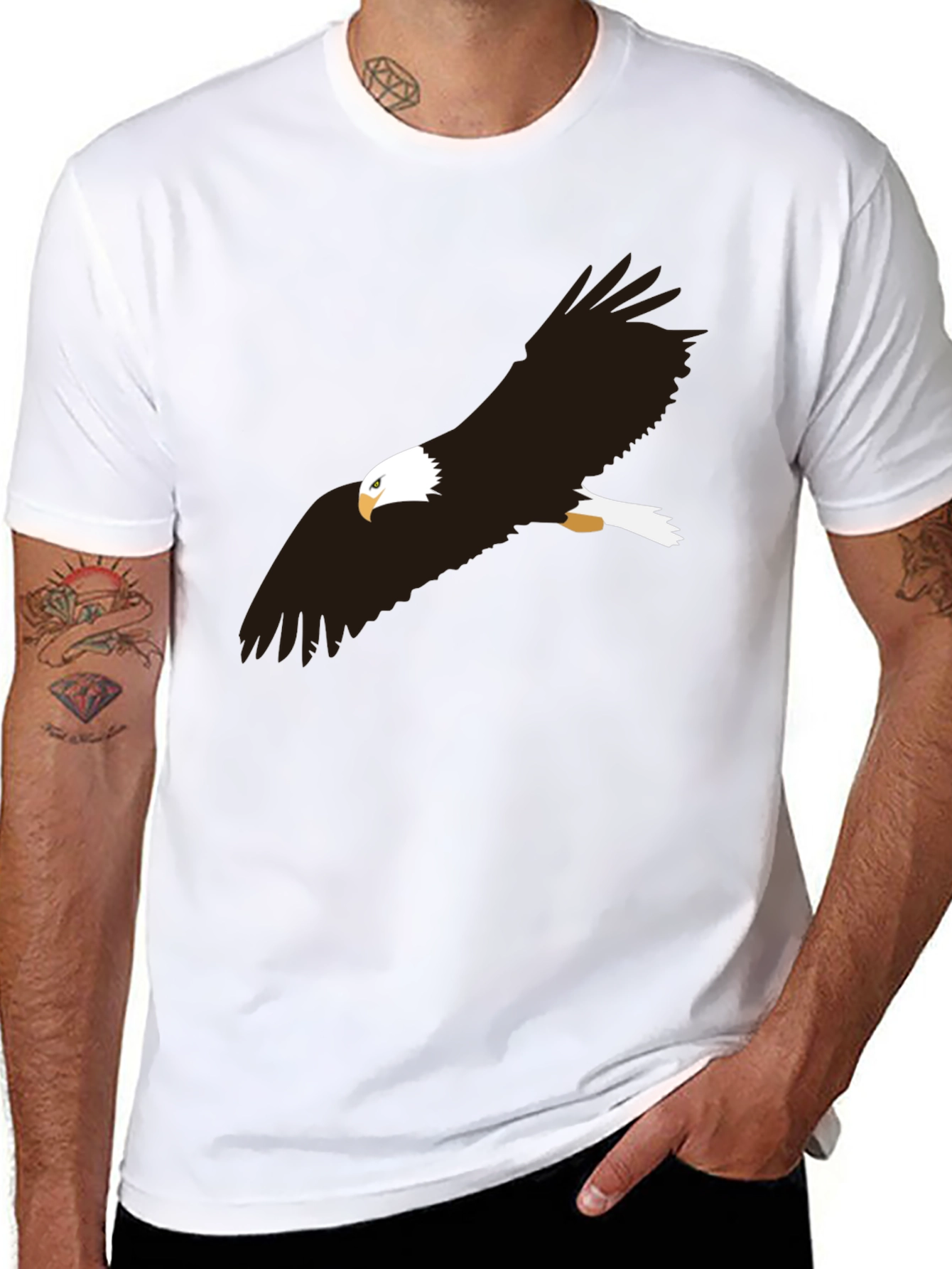 Black Eagle Graphic Tee - Bold & Stylish