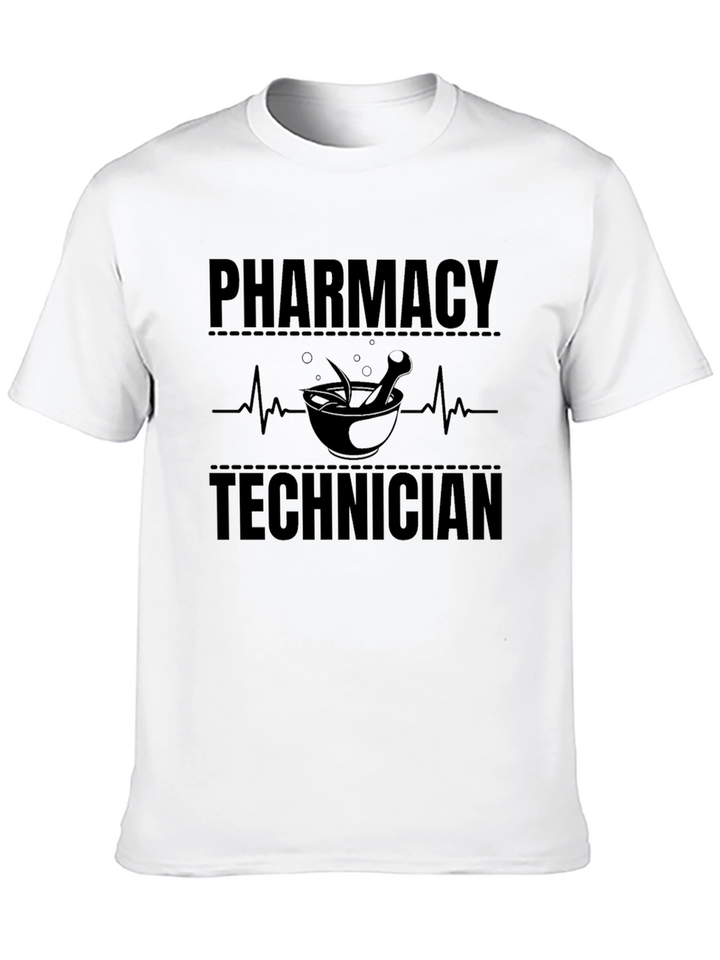 Pharmacy Technician T-Shirt - Black Crew Neck Tee