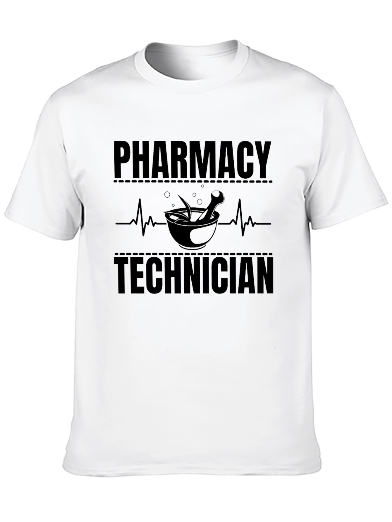 Pharmacy Technician T-Shirt - Black Crew Neck Tee