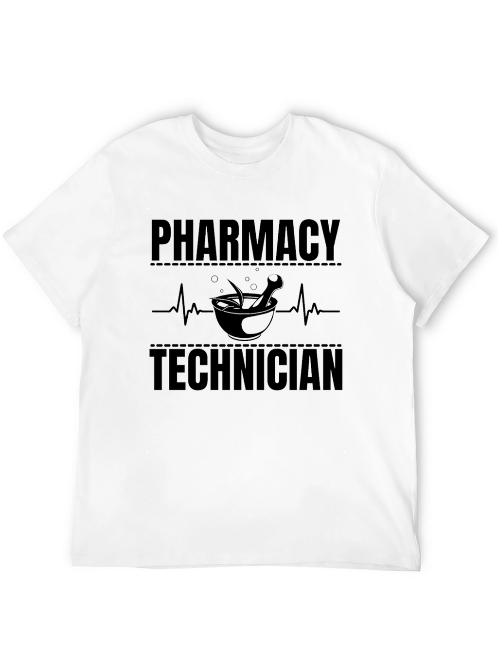 Pharmacy Technician T-Shirt - Black Crew Neck Tee