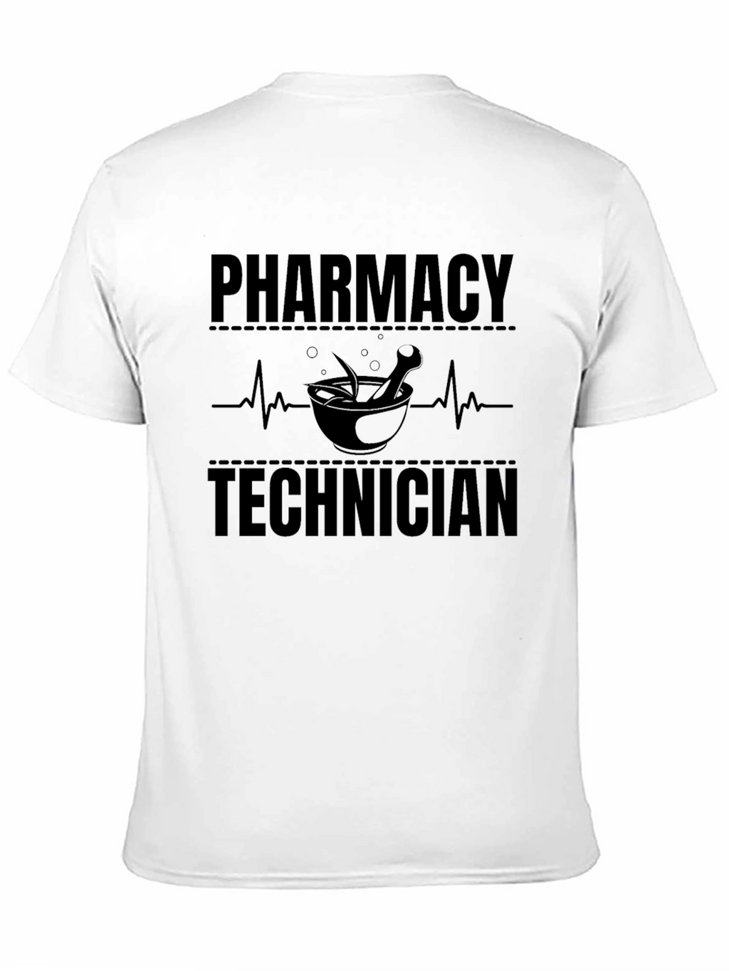 Pharmacy Technician T-Shirt - Black Crew Neck Tee