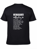 Weimaraner Rules T-Shirt - Dog Lover Gift