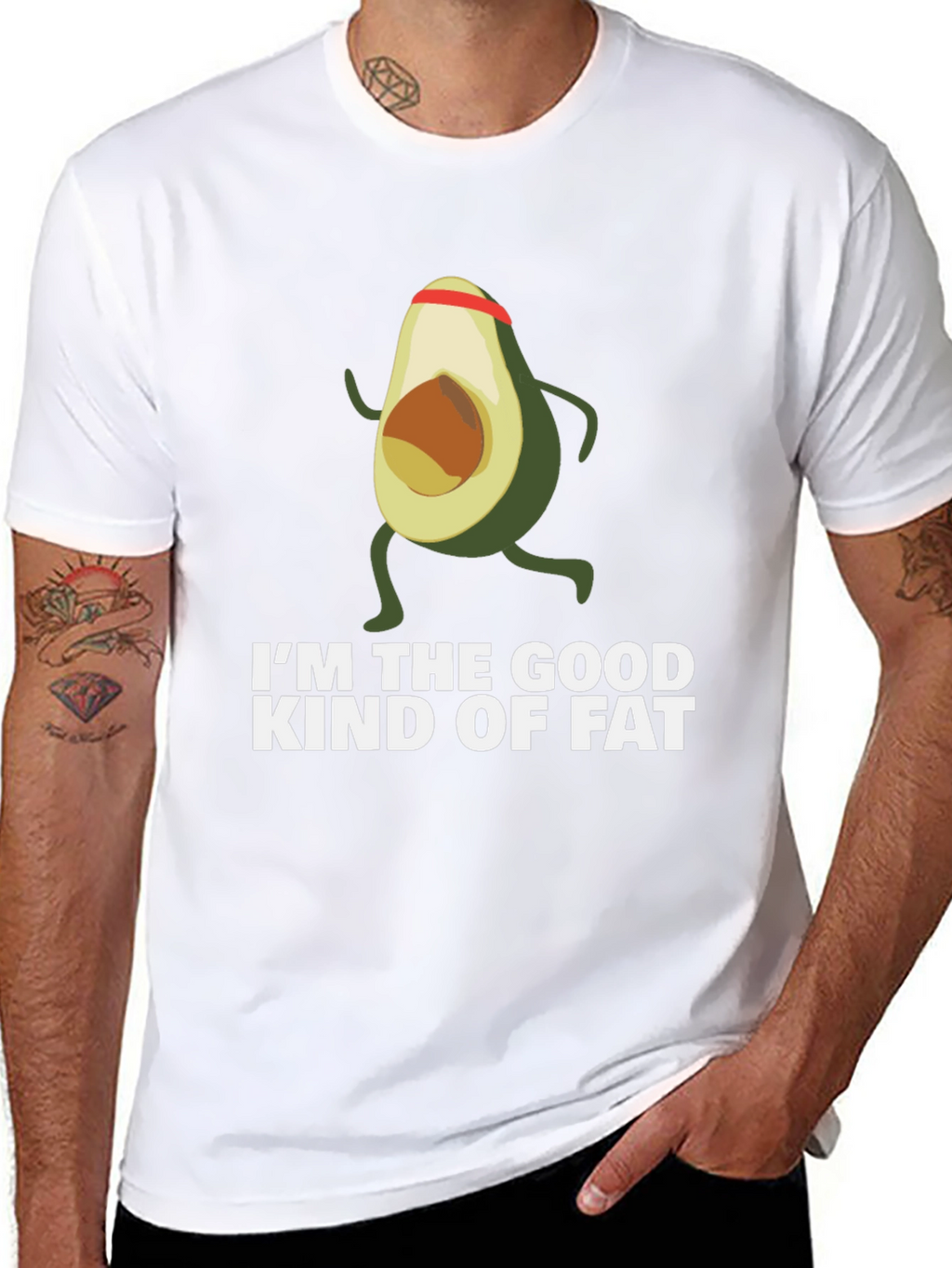 Avocado Good Fat Running T-Shirt - Funny Fitness Tee