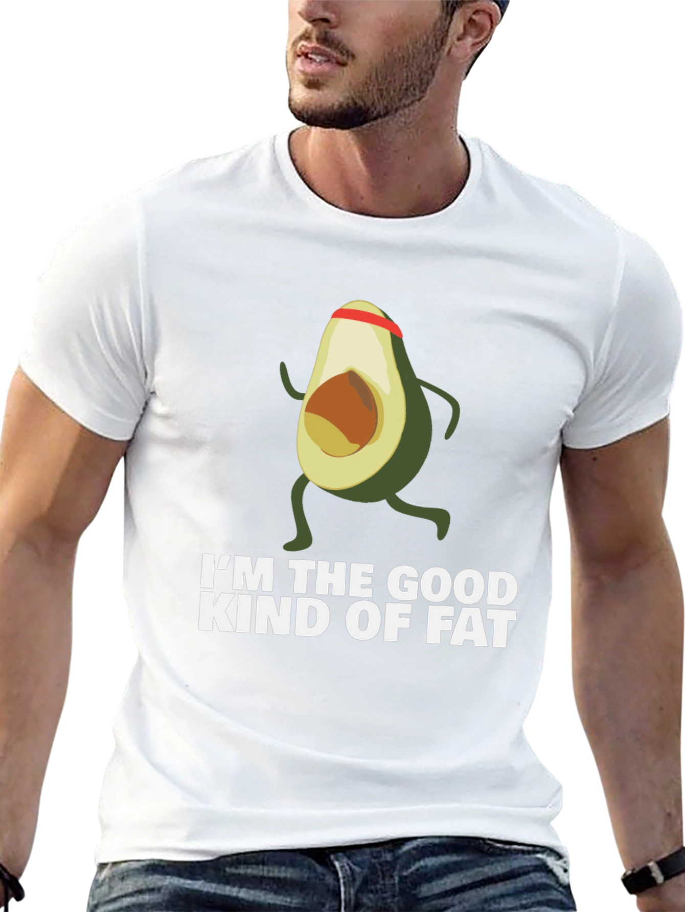 Avocado Good Fat Running T-Shirt - Funny Fitness Tee