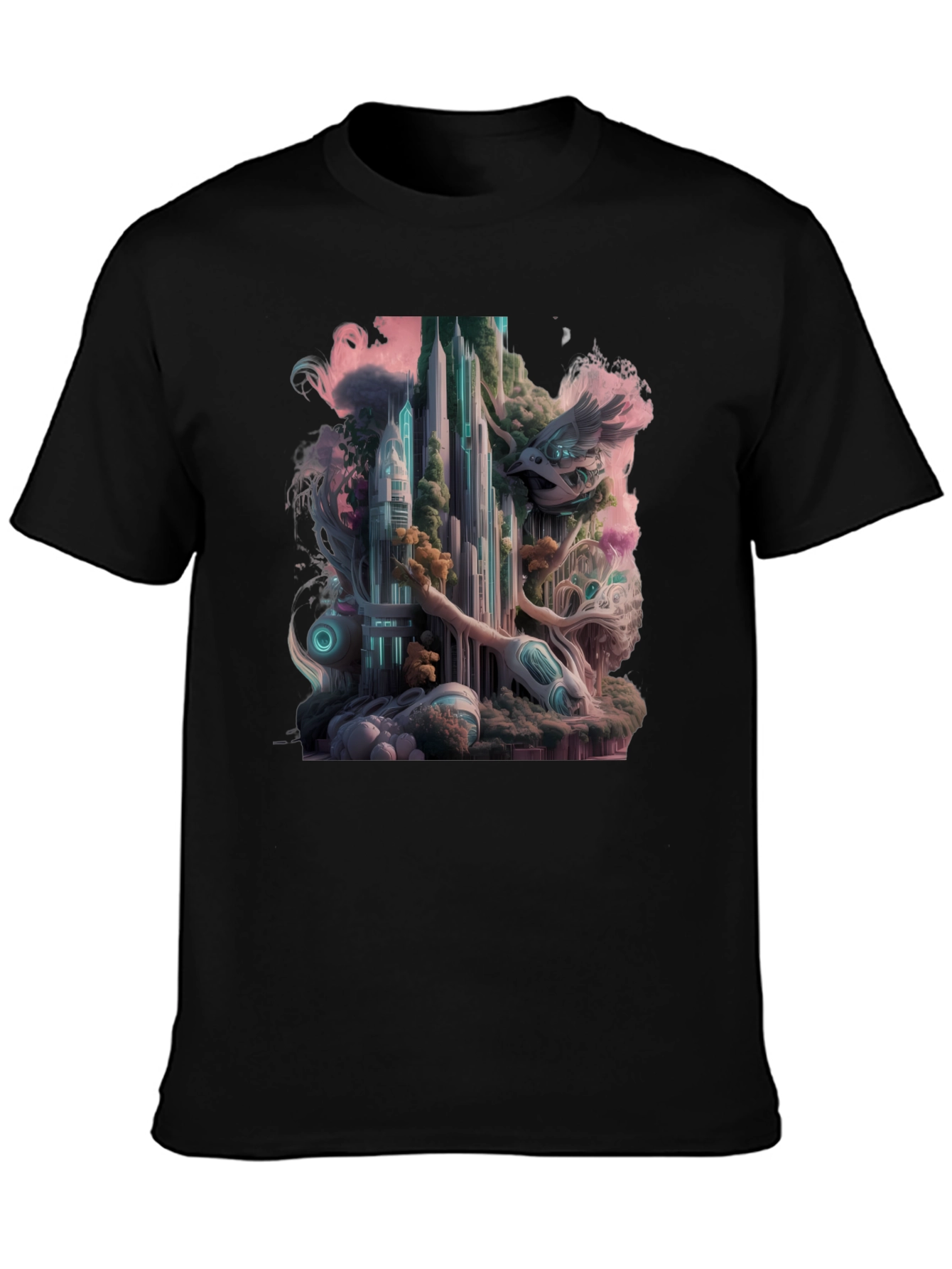 Surreal Cityscape Graphic Tee