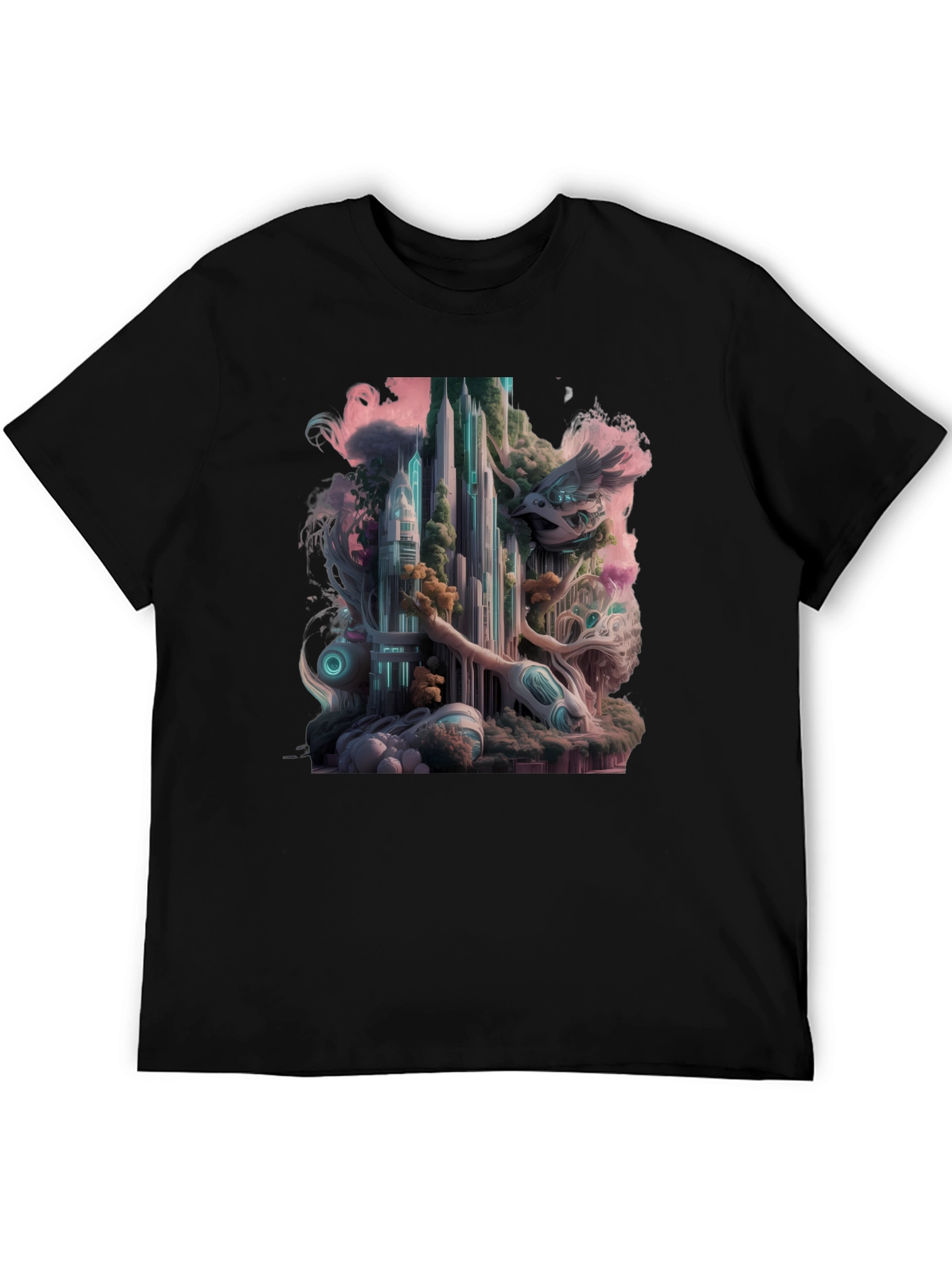 Surreal Cityscape Graphic Tee