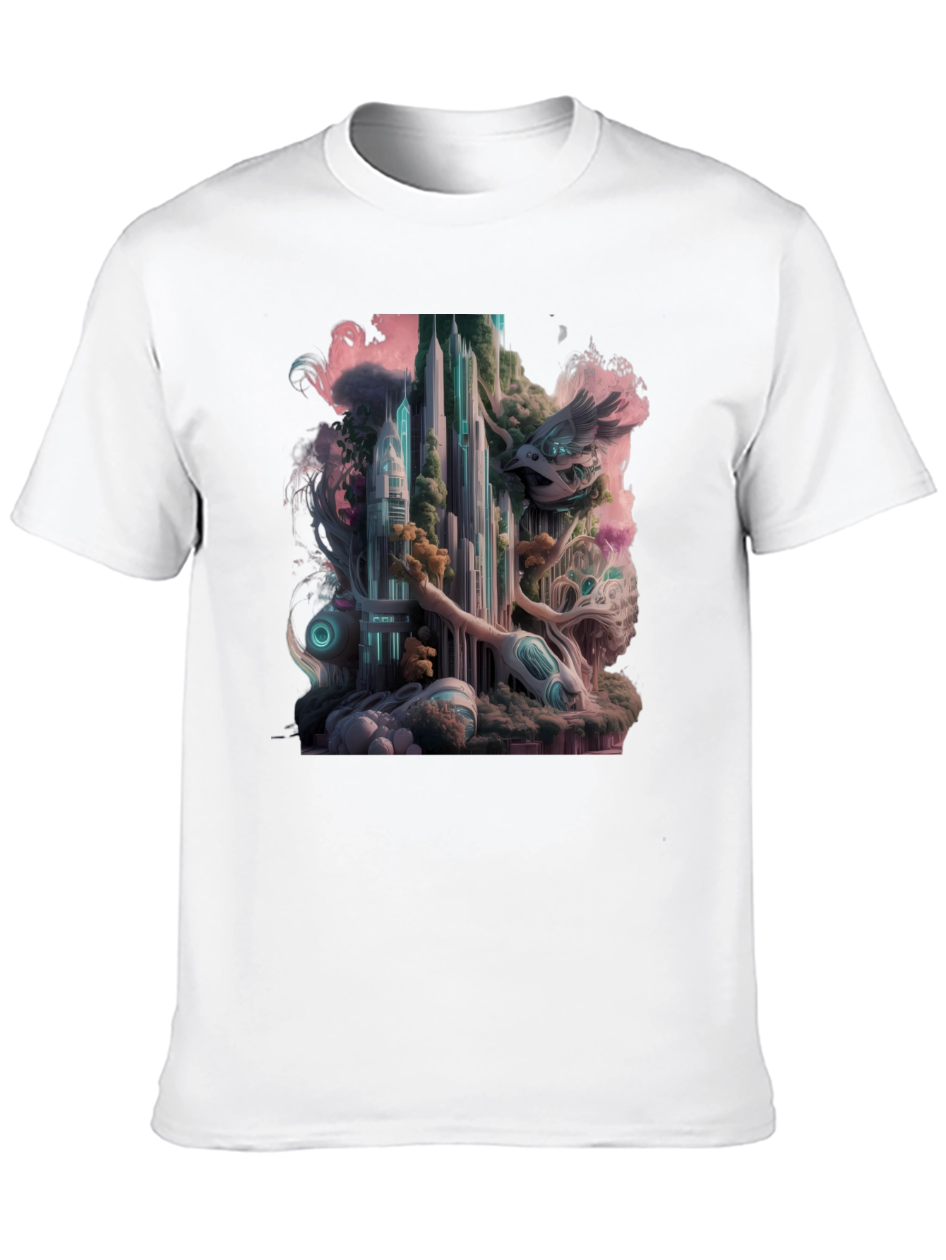 Surreal Cityscape Graphic Tee