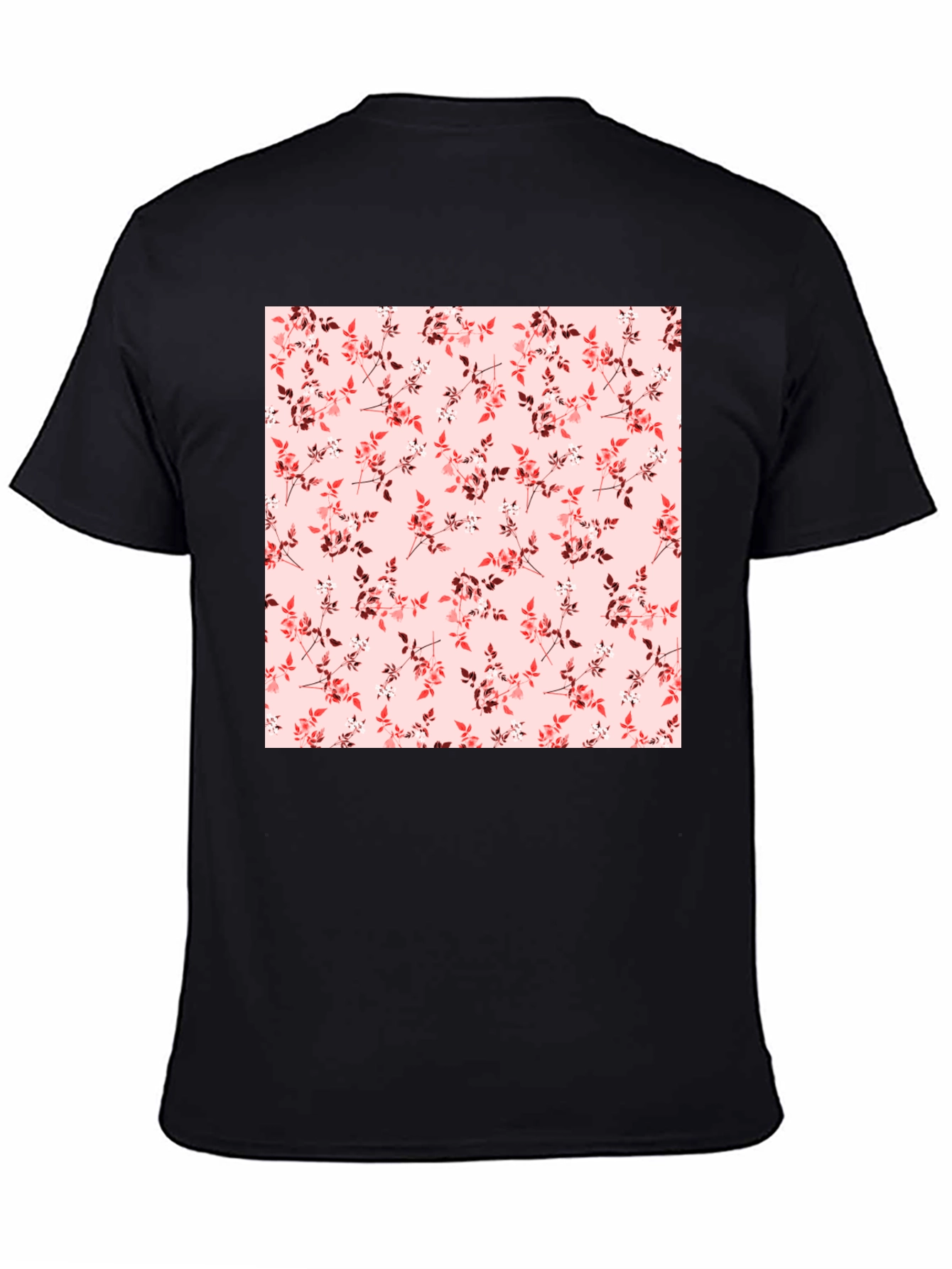 Floral Print Crew Neck Tee - Stylish Casual Wear