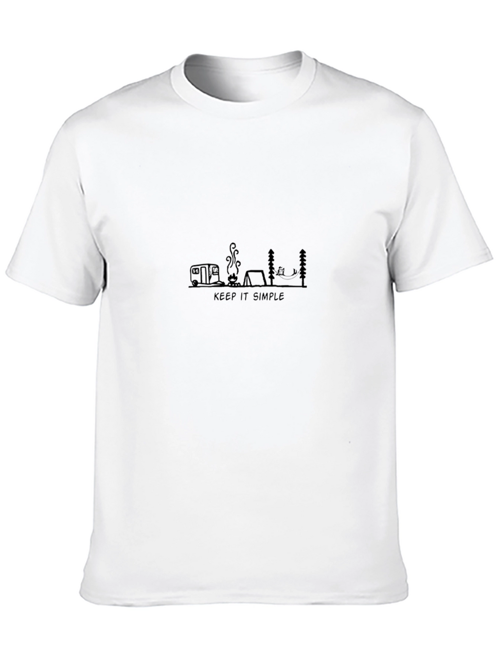 Keep It Simple Camping Graphic Tee