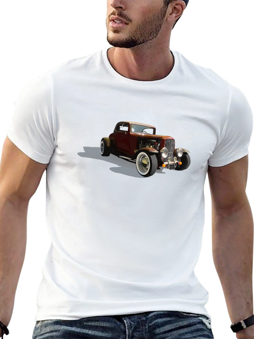 Classic Car Graphic Tee - Retro Style