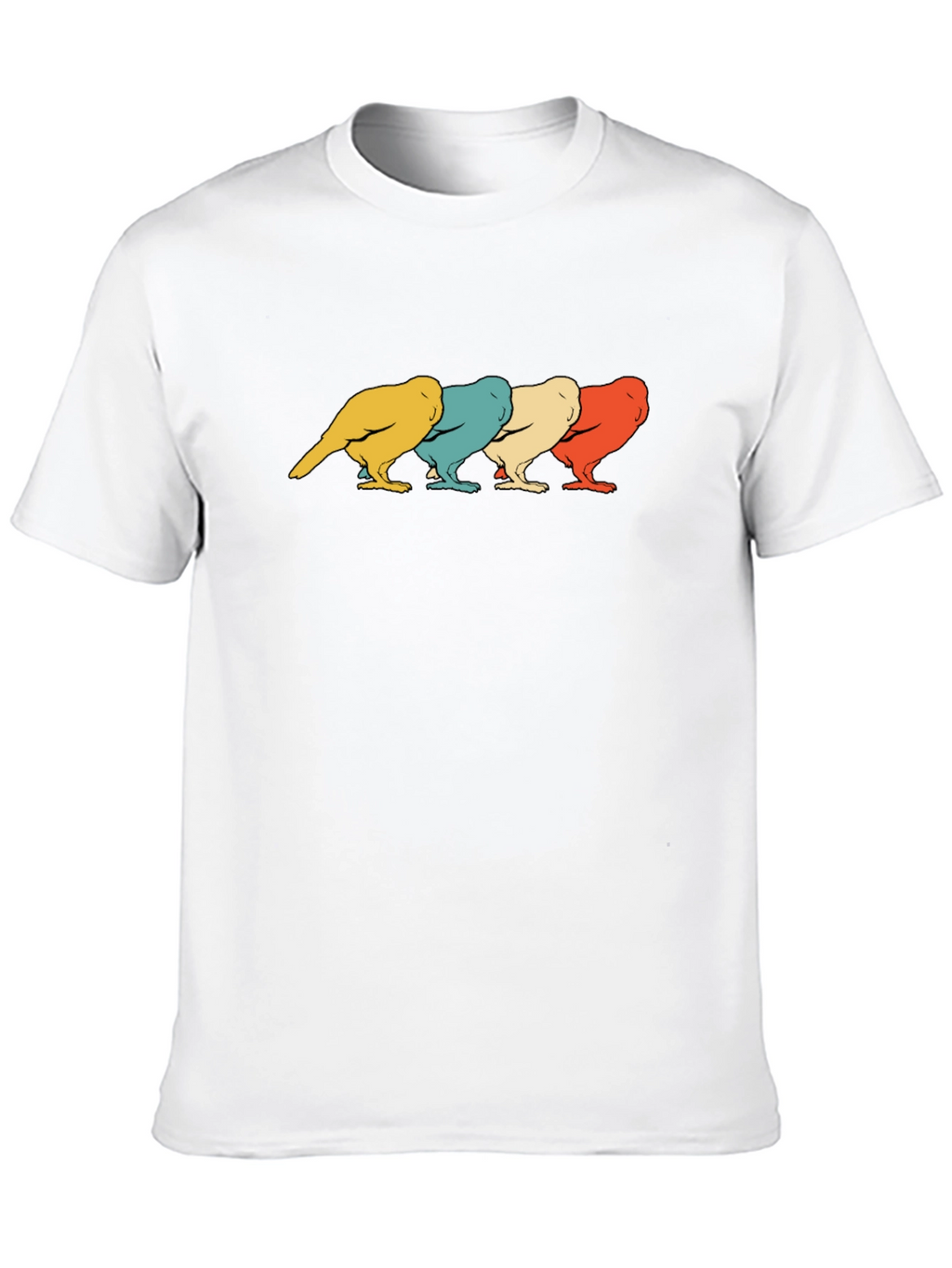 Retro Bird Graphic T-Shirt - Mens Black Tee