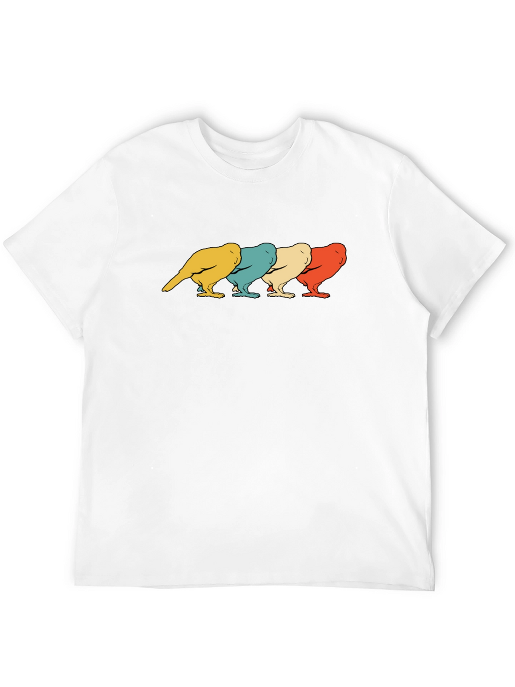 Retro Bird Graphic T-Shirt - Mens Black Tee