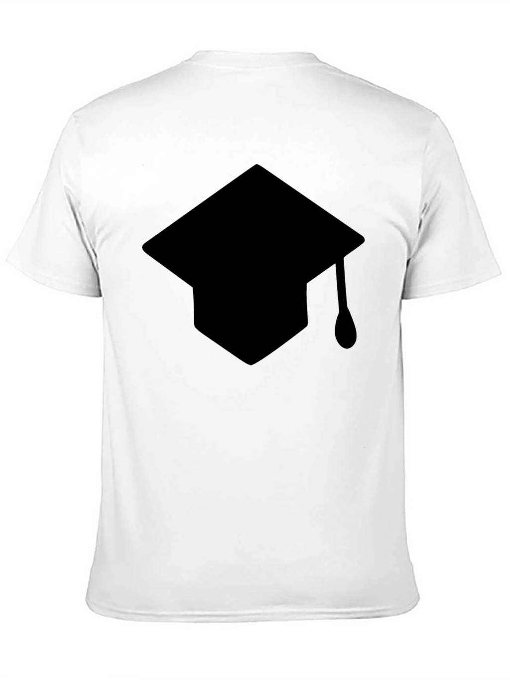 Graduation Cap Graphic T-Shirt - Black