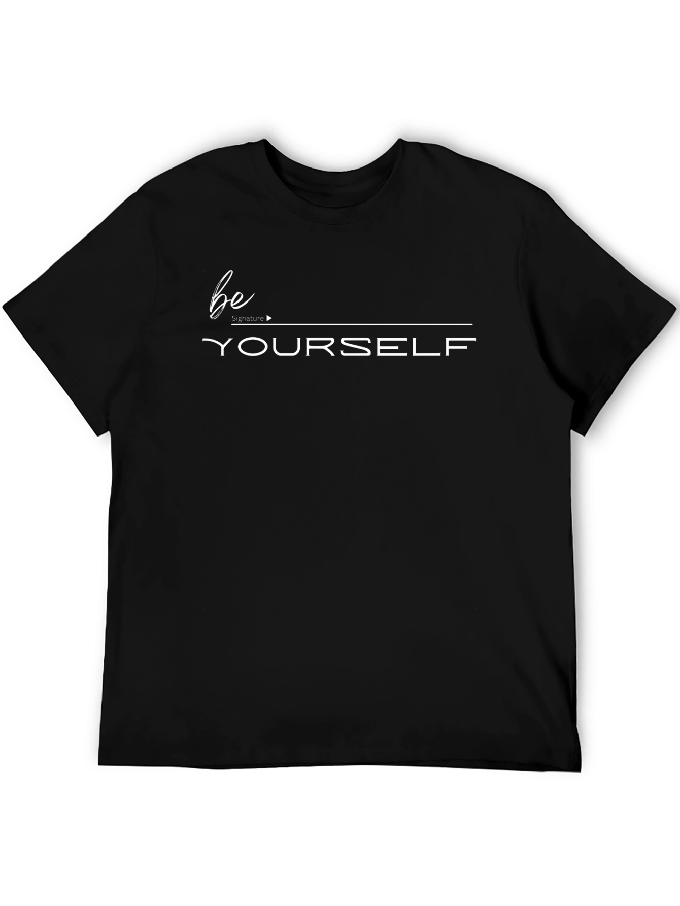 Be Yourself Graphic Tee - Stylish Black T-Shirt