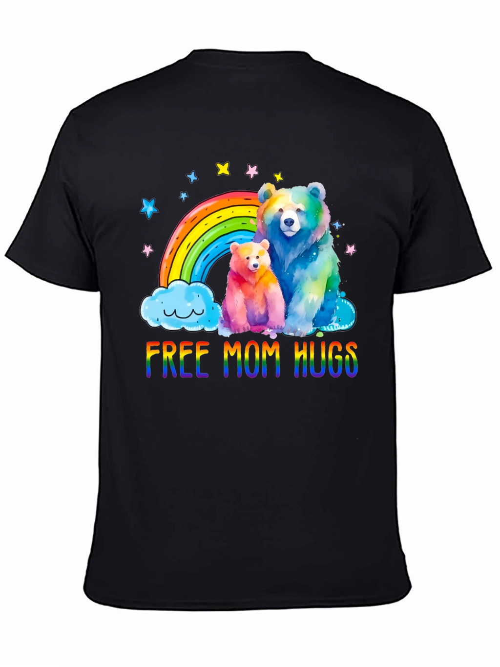 Rainbow Bears Mom Hugs T-Shirt